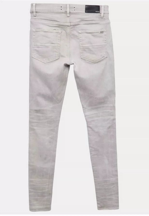 Amiri Amiri gray white jeans Size US 29 - 2 Thumbnail