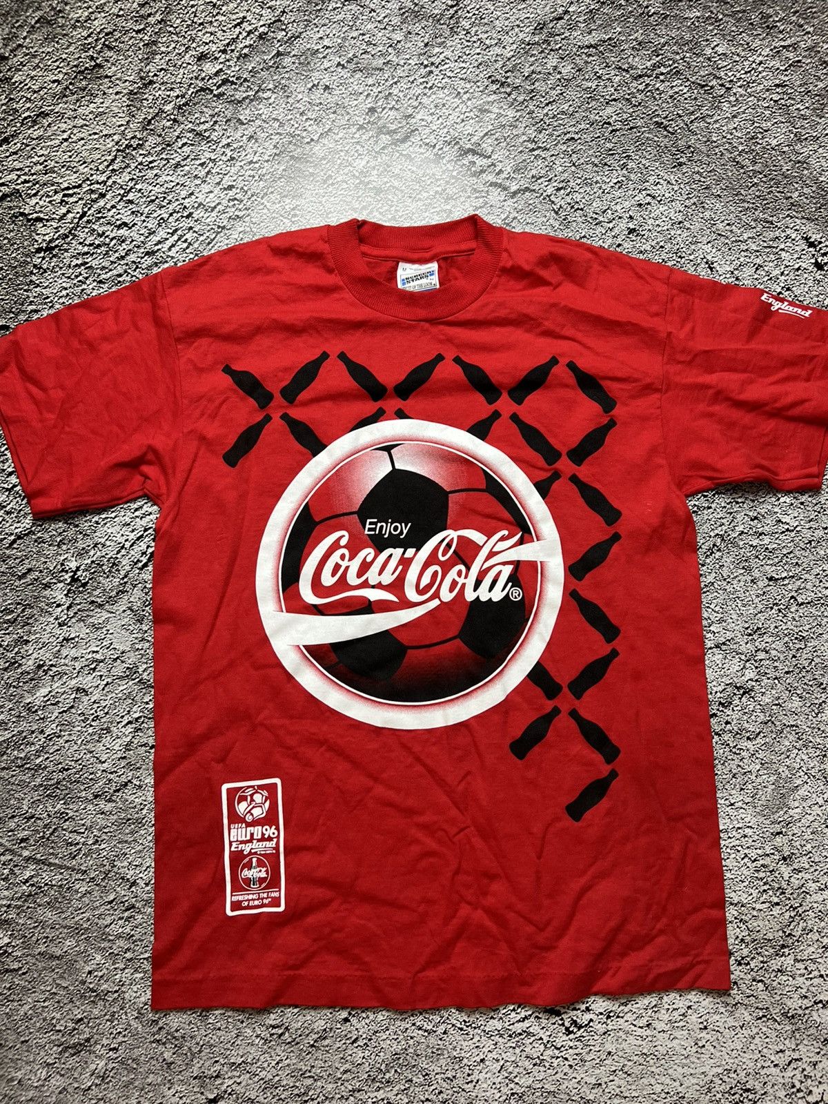 Other 1996 euro football coca cola screen stars vintage t shirt Size US M / EU 48-50 / 2 - 1 Thumbnail