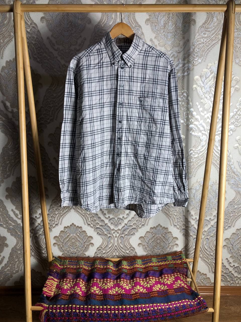 Burberry Vintage Burberry London England Designer Flannel Shirt 90s Size US XL / EU 56 / 4 - 1 Thumbnail
