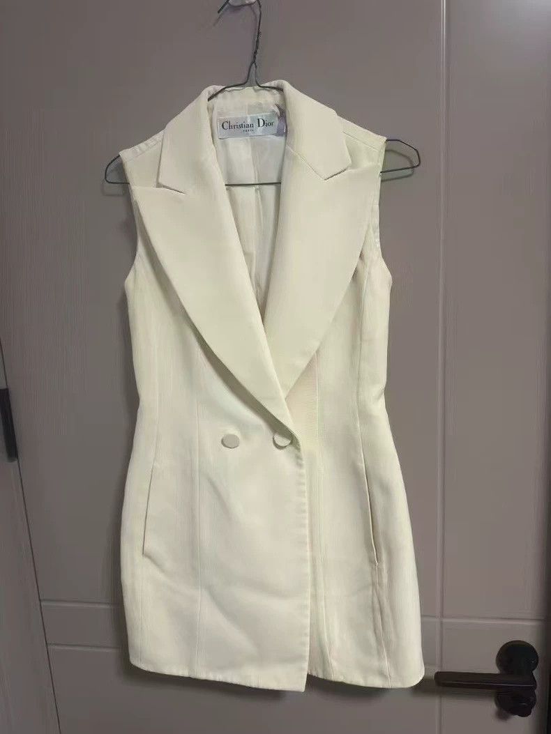 Dior Badge Sleeveless Vest Dress