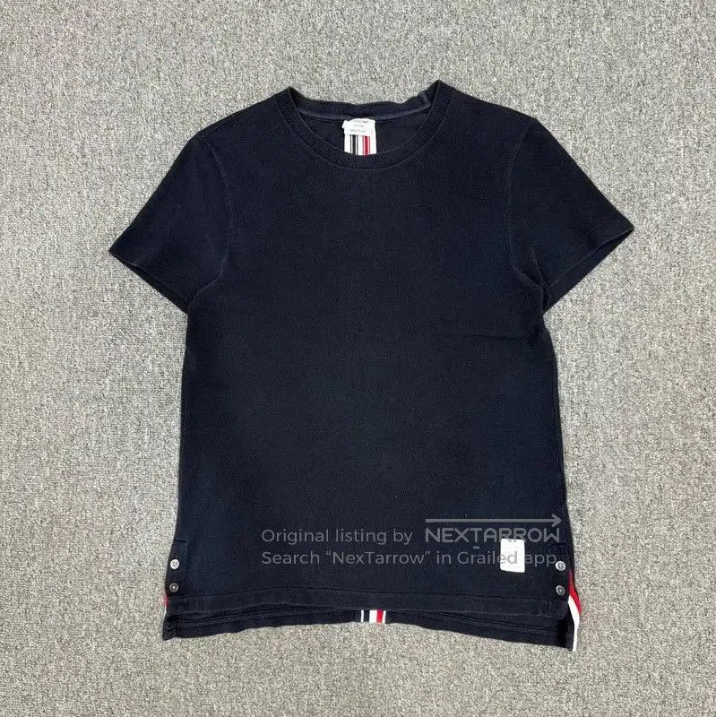 Thom Browne Thom Browne Blue Cotton Men's T-Shirt . Size US S / EU 44-46 / 1 - 1 Thumbnail