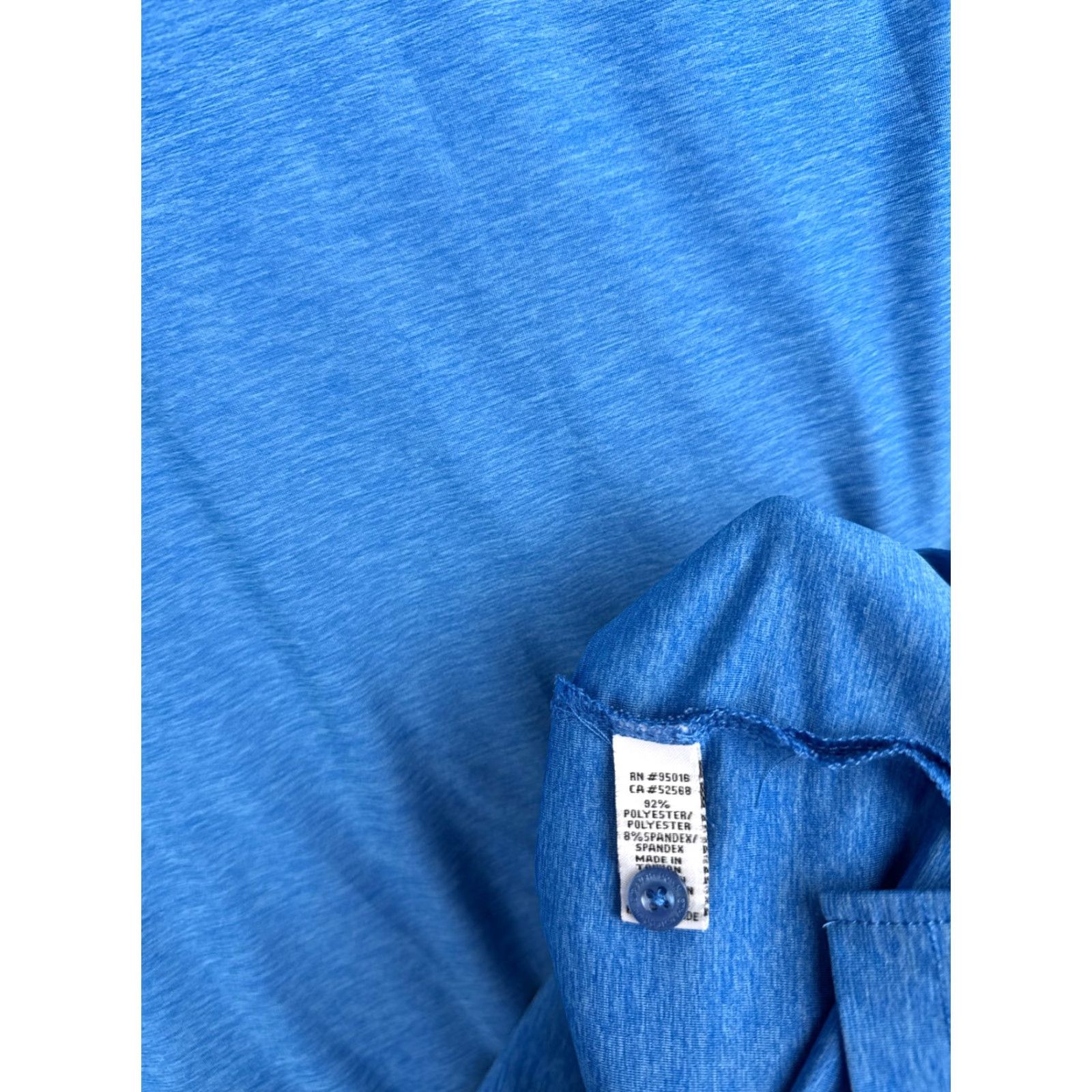 Vintage Straight Down Polo Shirt Men 2XL Blue Polyester Short Sleeve Polo Shirt Men Regular Blue 2XL Golf Outdoor Golfer Shirts Mens Size US XXL / EU 58 / 5 - 7 Thumbnail
