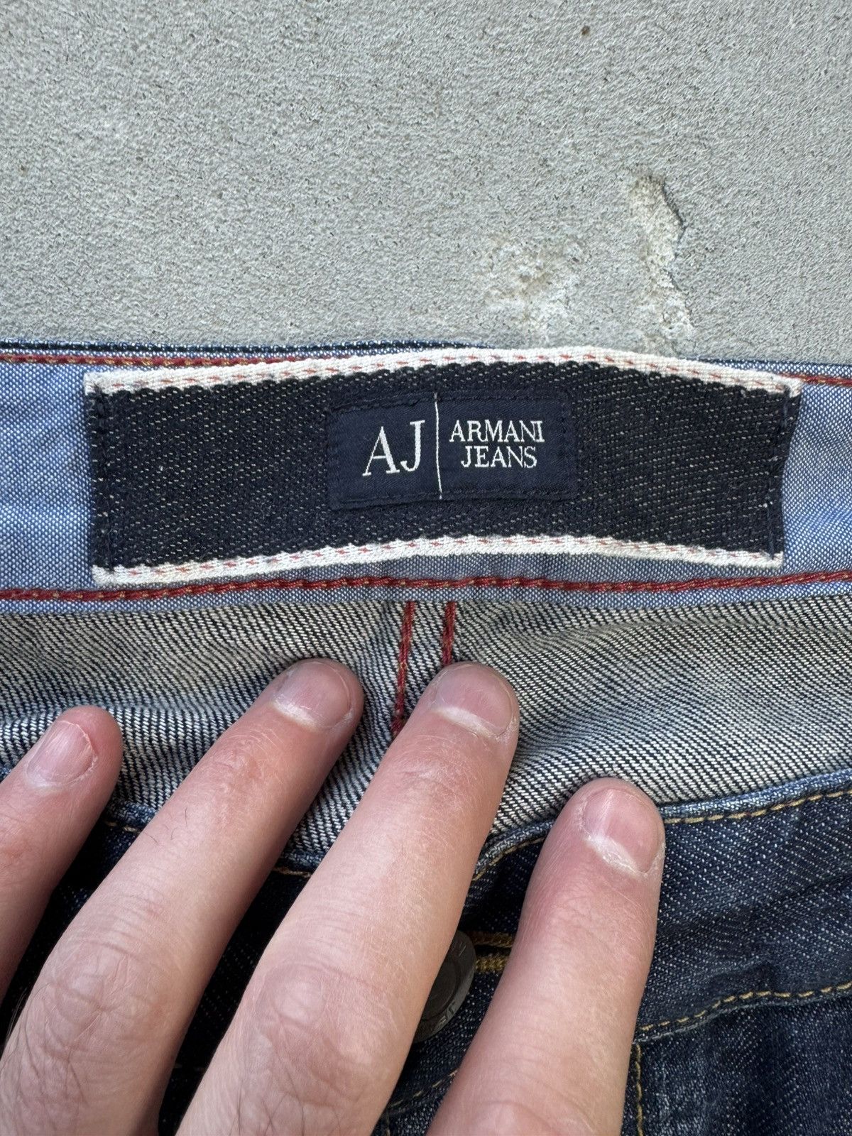 Armani × Giorgio Armani × Vintage Armani Jeans Vintage Denim Jeans Pants 00s Size US 34 / EU 50 - 5 Thumbnail