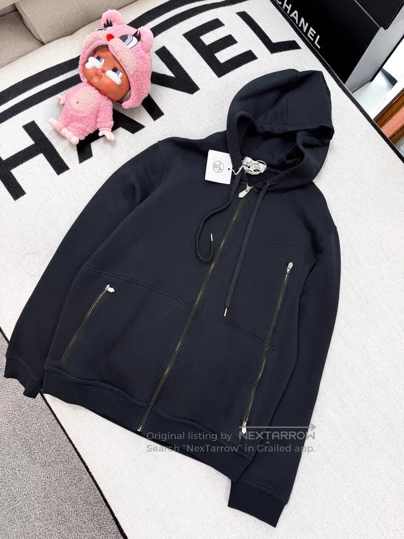 Hermes Hermes Men's Hooded Sweatshirt Jacket Fall/Winter 2024 Size US M / EU 48-50 / 2 - 1 Thumbnail