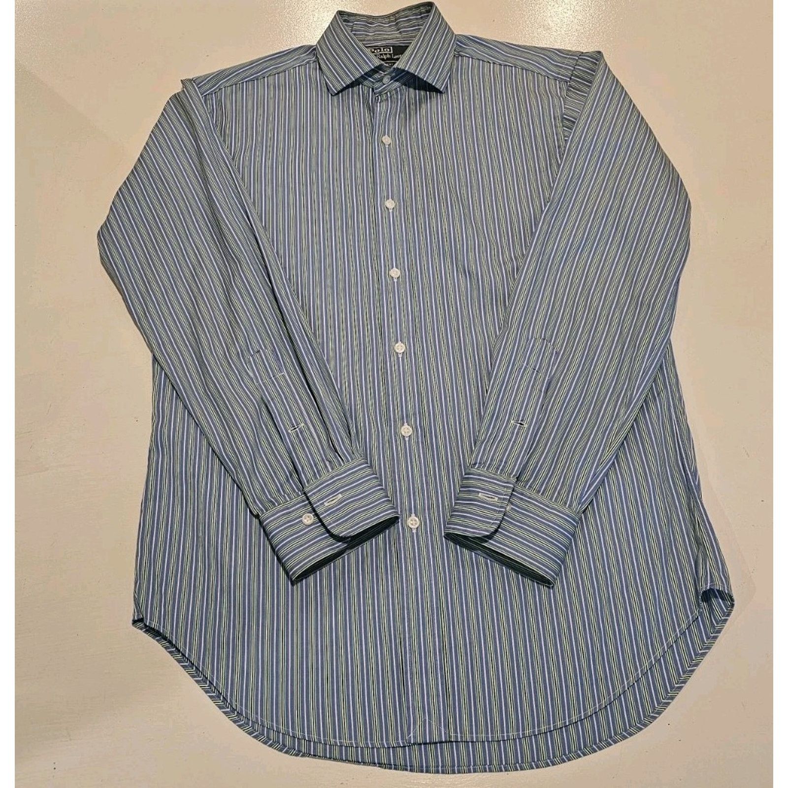 Polo Ralph Lauren Polo Ralph Lauren Estate Custom Fit Mens 15 32/33 Button Up Size US L / EU 52-54 / 3 - 3 Thumbnail