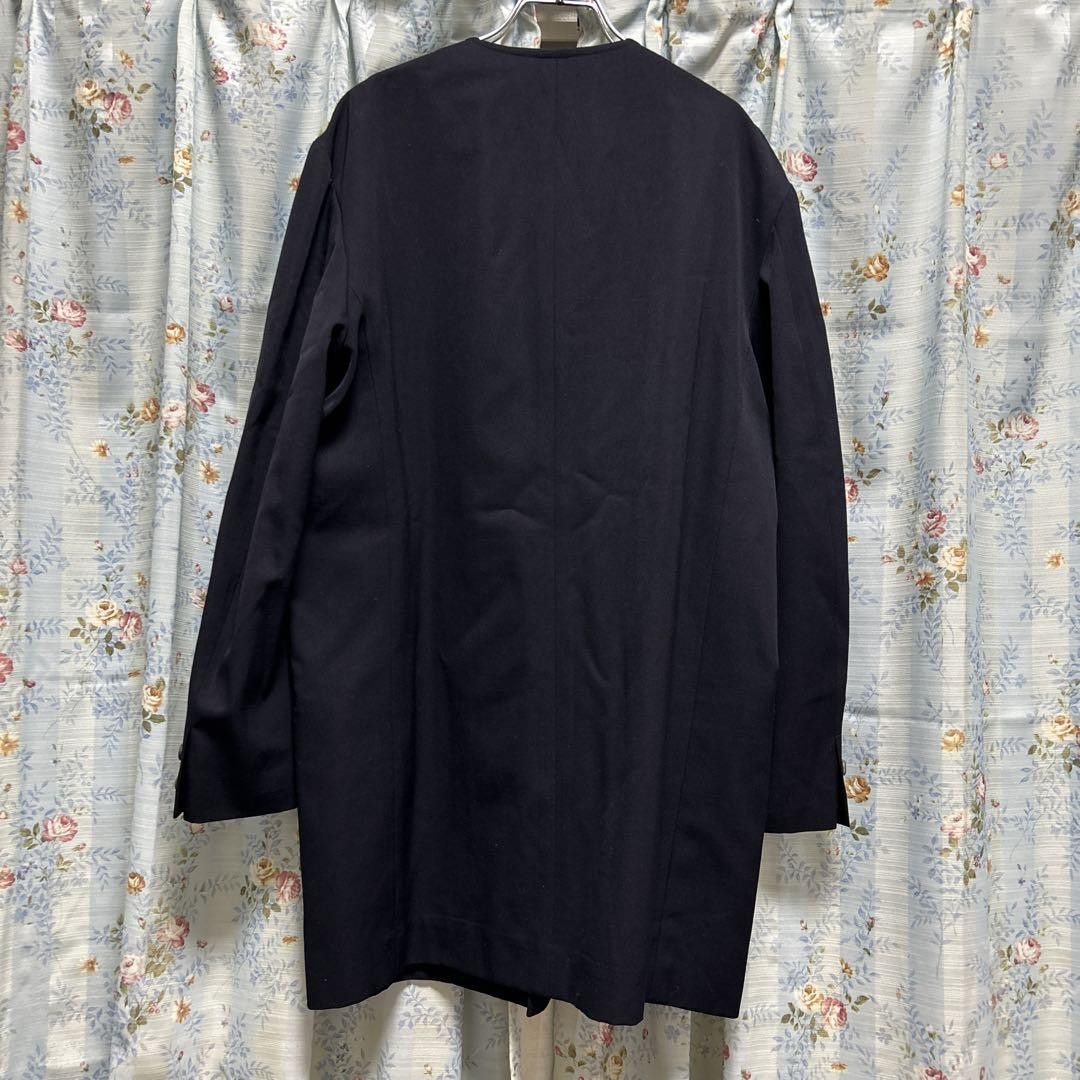 Yohji Yamamoto Yohji Yamamoto Wool Gabbanaless Collar Jacket Size US M / EU 48-50 / 2 - 2 Thumbnail