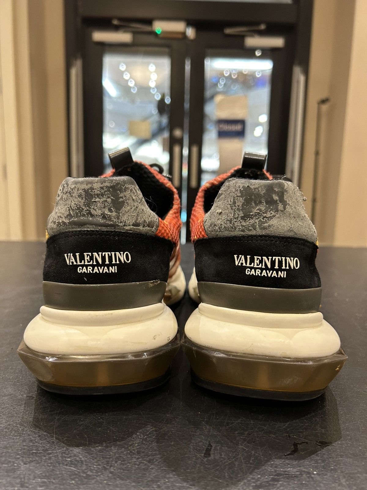 Valentino Valentino Bounce Sneakers - Orange Camo Size US 13 / EU 46 - 5 Thumbnail