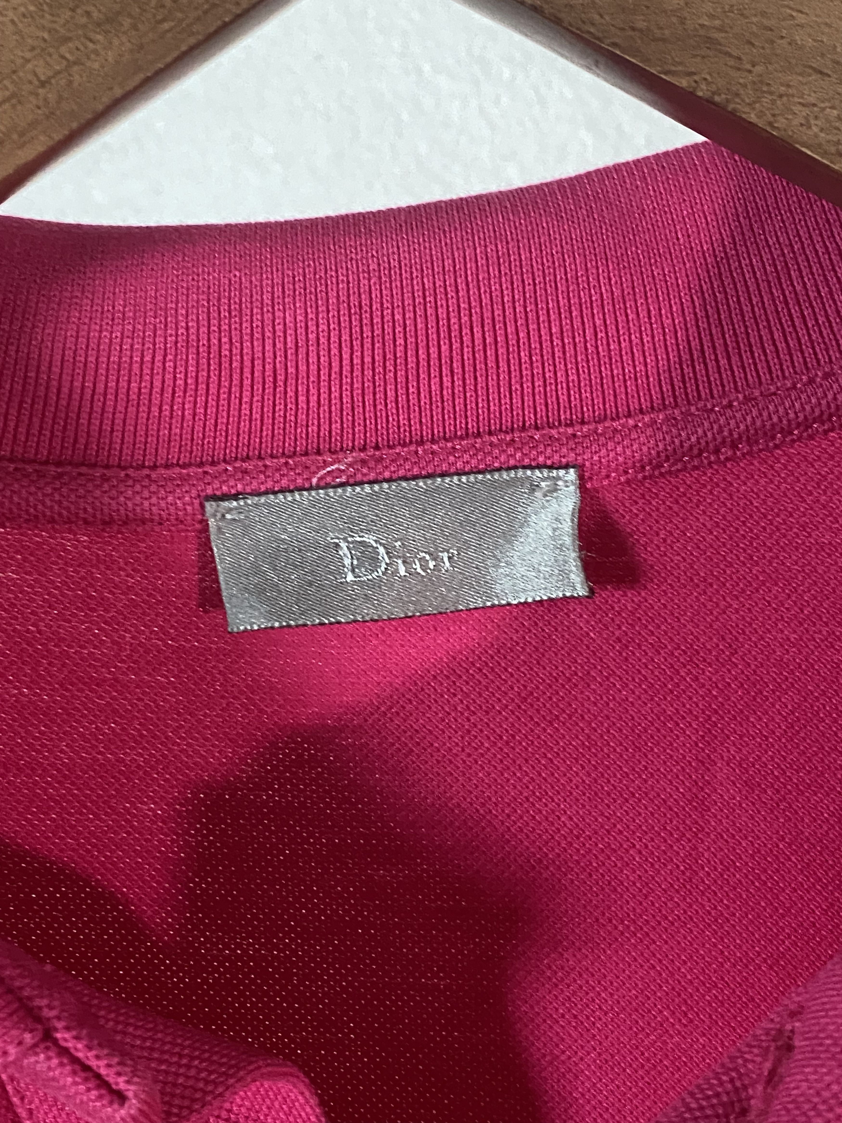 Dior Homme by KVA 2009 Pink Polo Bee Embroidered, view 3