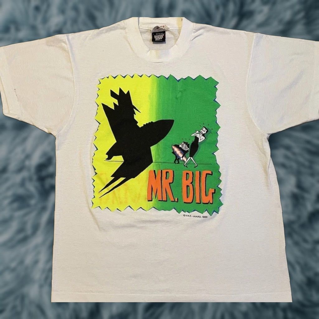 Vintage VINTAGE Rocky & Bullwinkle Mr Big Promo Shirt M Cartoon Funny TV 80s 90s Disney Mickey Minnie USA Disneyland Disney Shirt Mens White M Size US M / EU 48-50 / 2 - 1 Thumbnail