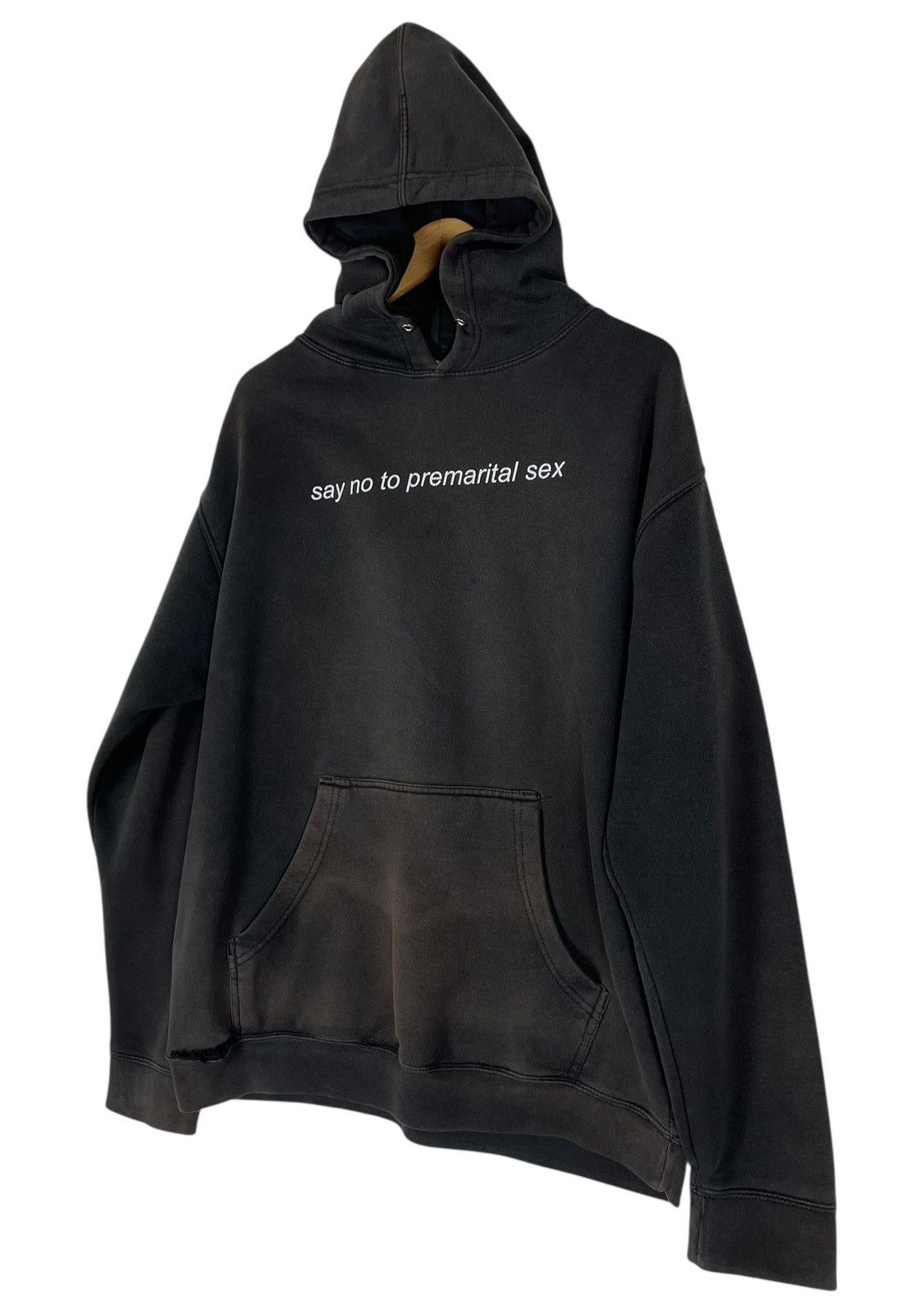 Band Tees Vintage Disteressed SAY NO TO PREMARITIAL SEX Hoodie Size US L / EU 52-54 / 3 - 3 Thumbnail