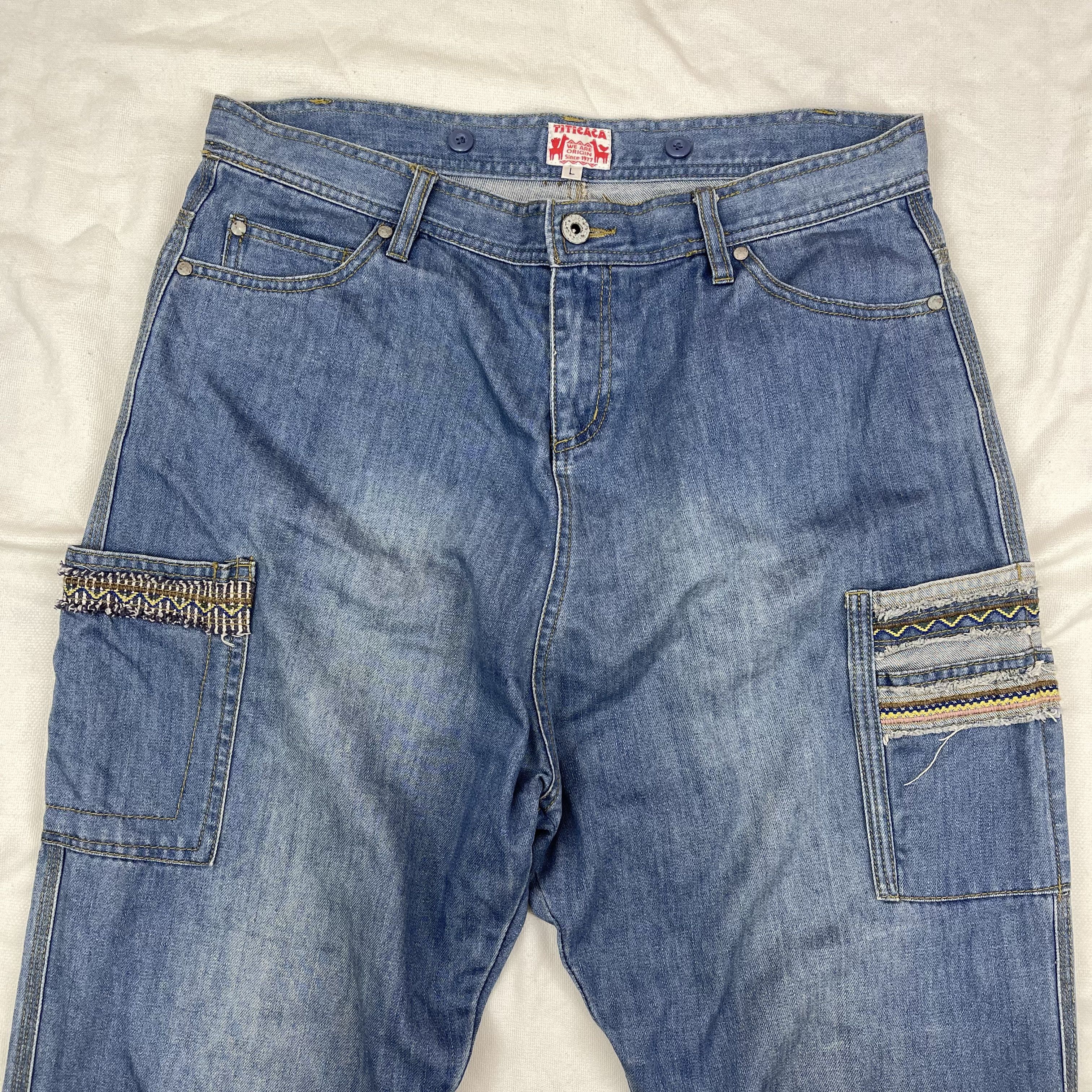 Japanese Brand TITICACA Denim Jeans #1220/AQ Size US 34 / EU 50 - 7 Thumbnail
