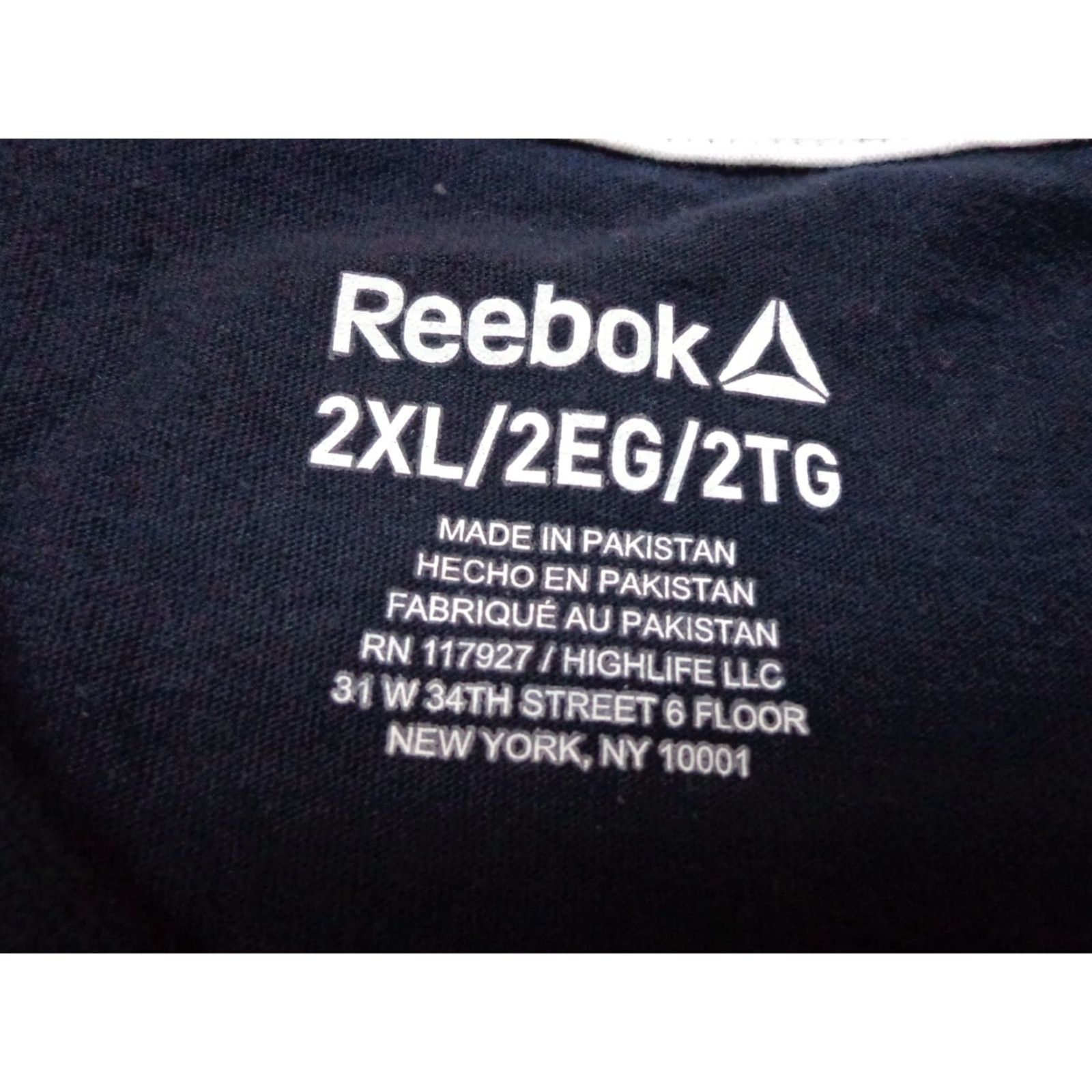 Reebok Reebok T-Shirt Crew Neck Navy Blue 2XL Men Logo Shirt Size US XXL / EU 58 / 5 - 3 Thumbnail