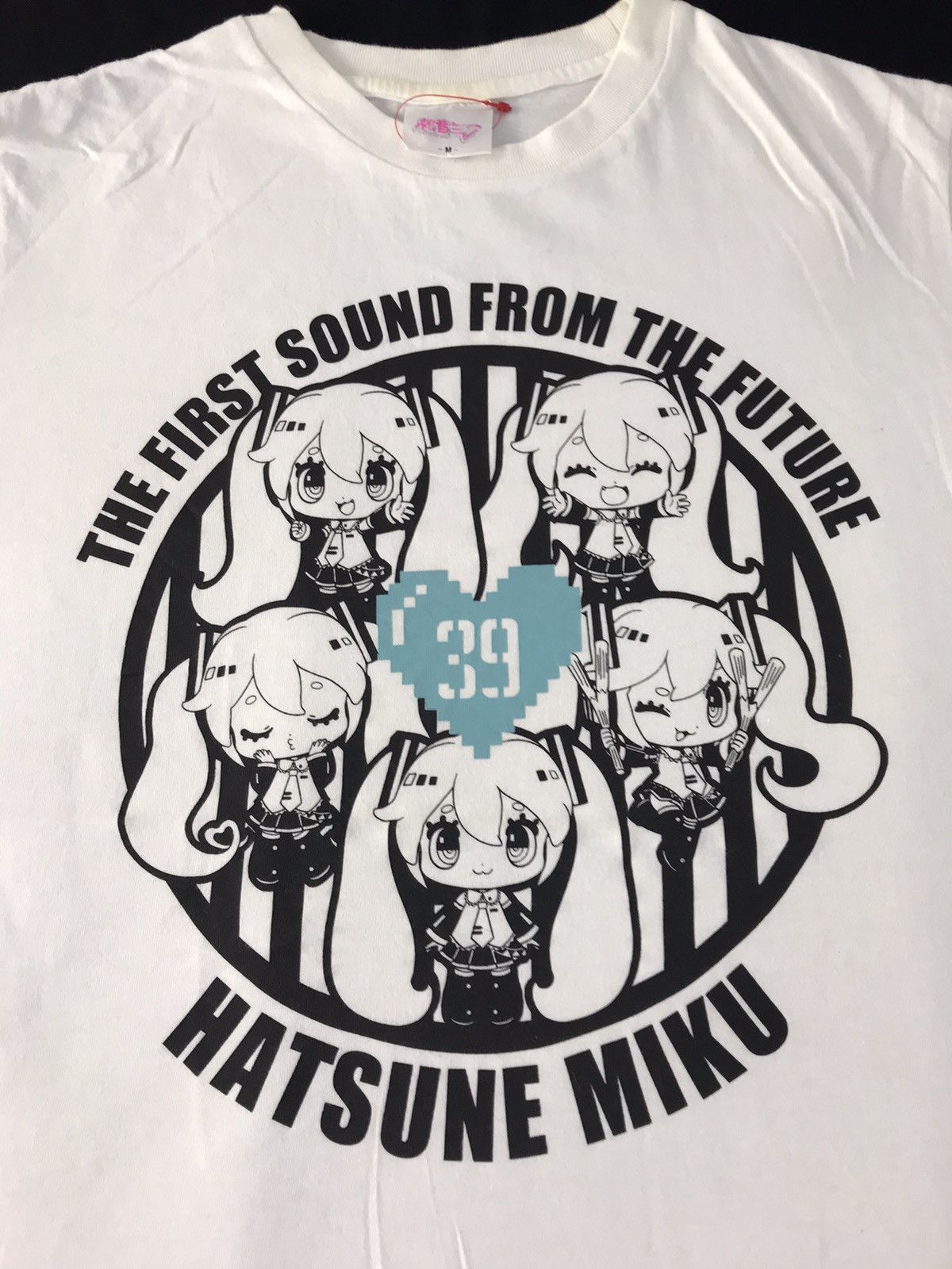 Japanese Brand Hatsune Miku CV01 Vocaloid Voicebank Manga Logo Printed Tee Size M / US 6-8 / IT 42-44 - 3 Thumbnail