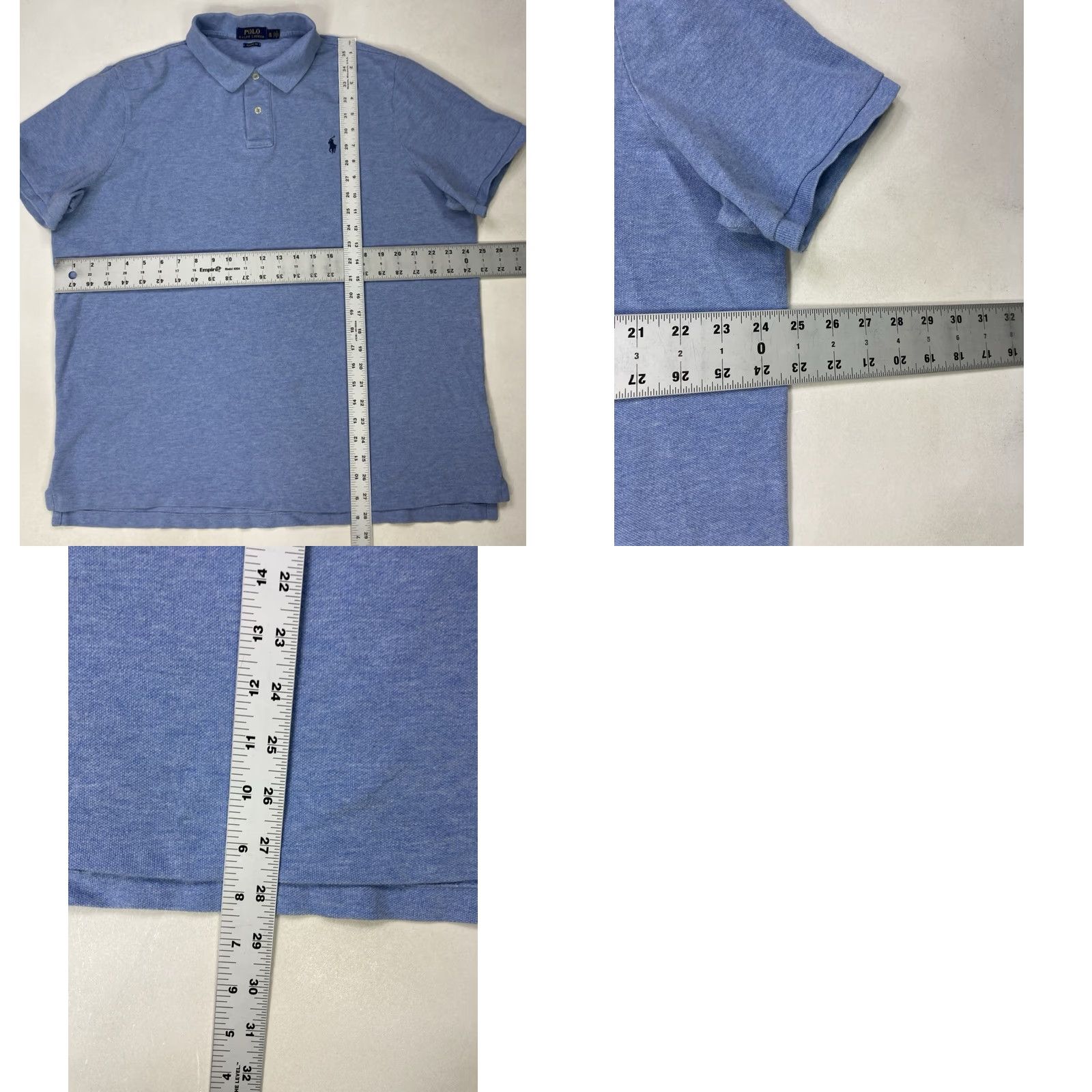 Polo Ralph Lauren Polo Ralph Lauren Polo Shirt Men Classic XL Light Blue Short Sleeve Pony Blue Logo Embroidered Shirts Polo Shirt Men XL Blue Size US XL / EU 56 / 4 - 8 Thumbnail