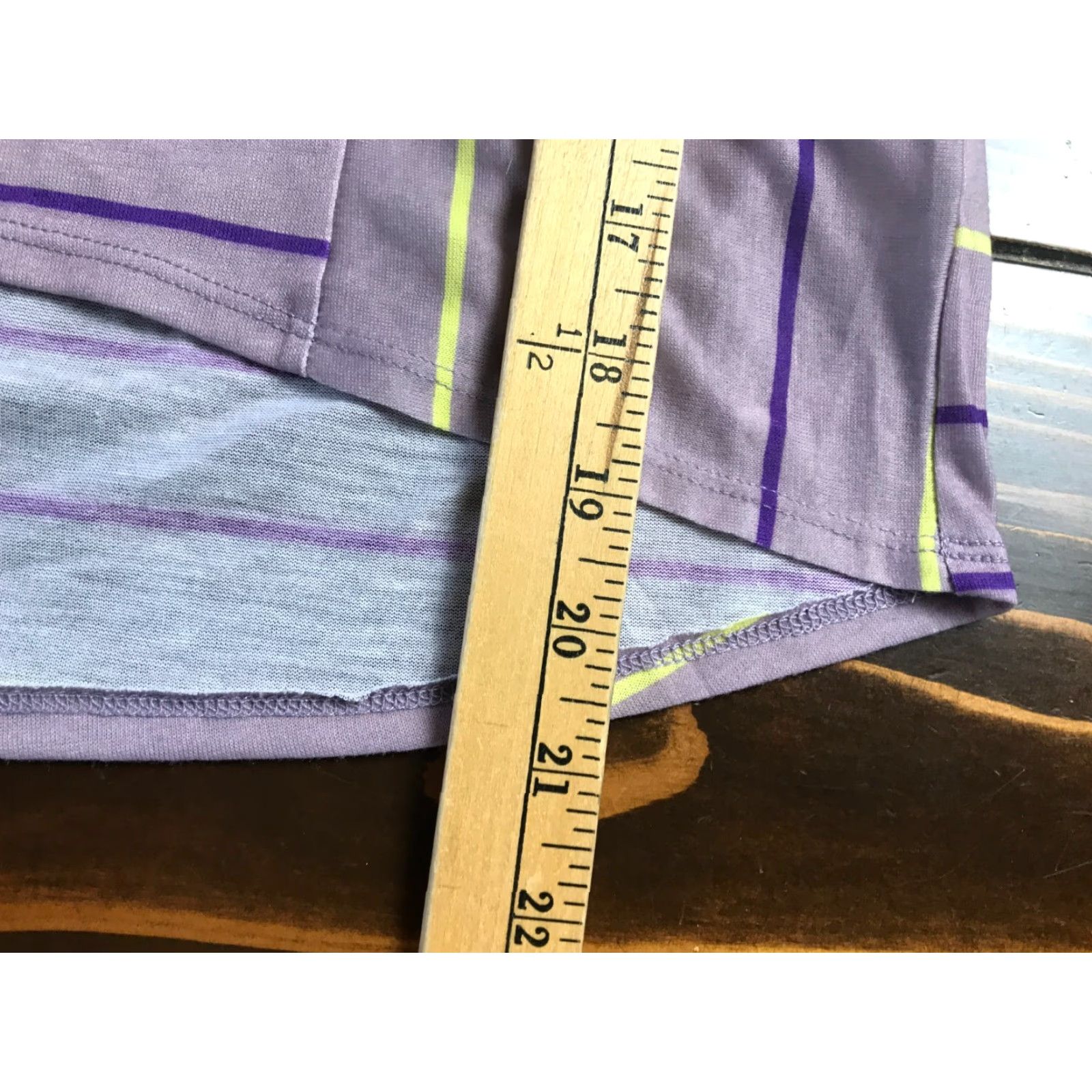 Decree Decree Shirt, Women’s Size Small, Purple, Striped, Short Sleeve, T-Shirt, Regular, Casual, Modern, gift-ready? Size S / US 4 / IT 40 - 4 Thumbnail