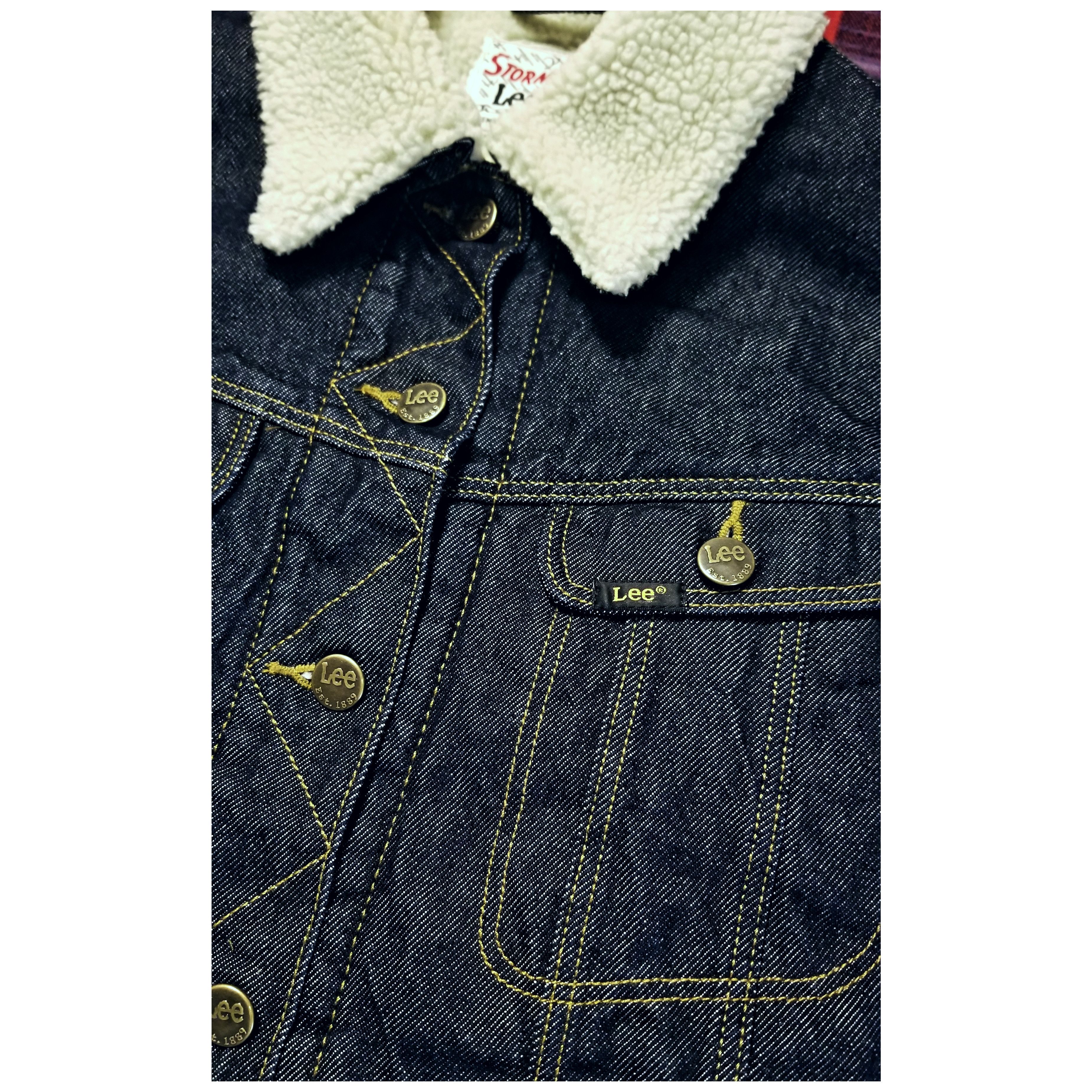 Lee ☆NWOT☆LEE STORM RIDERS LINED DENIM JACKET- SIZE LARGE Size L / US 10 / IT 46 - 9 Thumbnail
