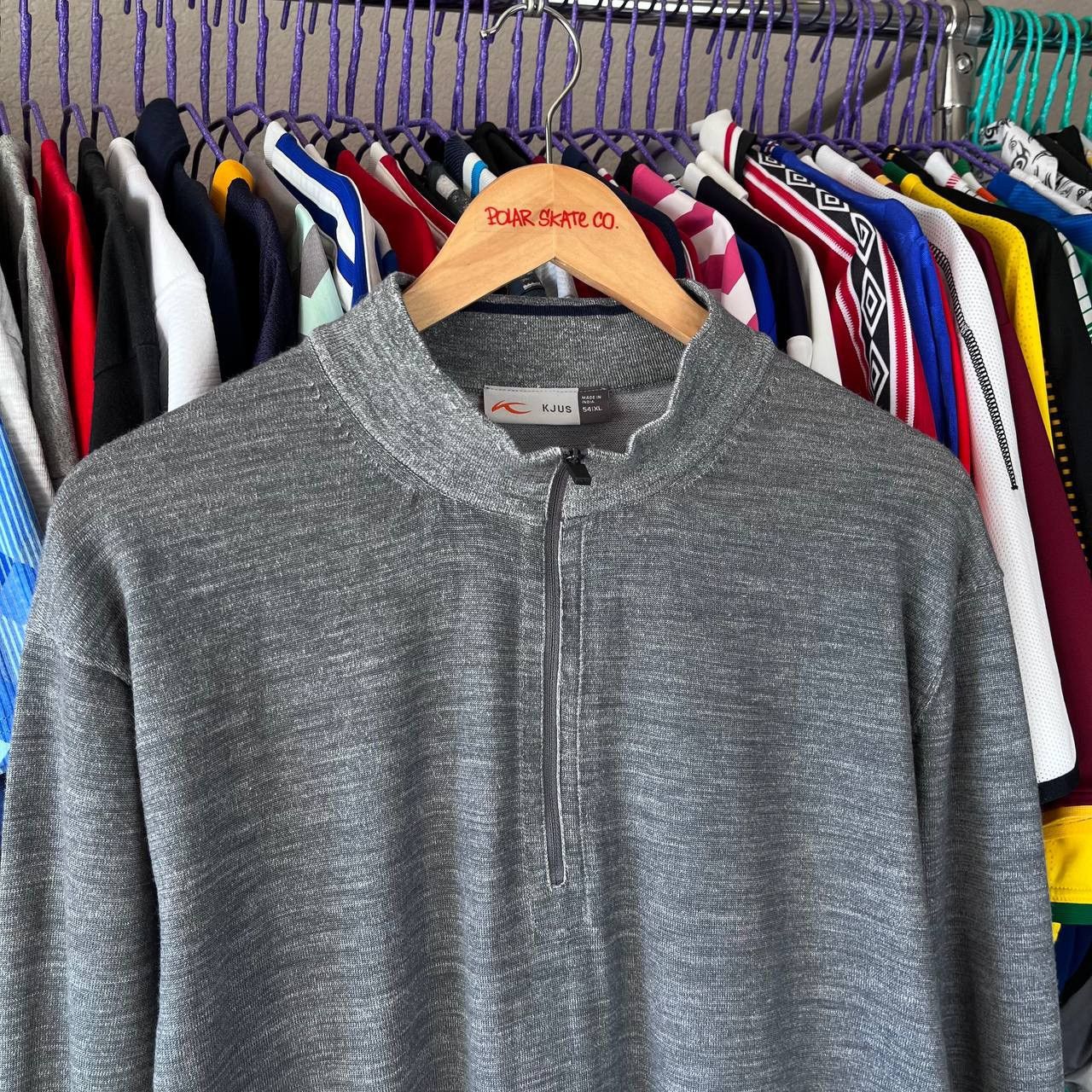 KJUS Kjus 1/3 Zip Light Gray Pullover Outdoor Hiking Trail Size US XL / EU 56 / 4 - 4 Thumbnail
