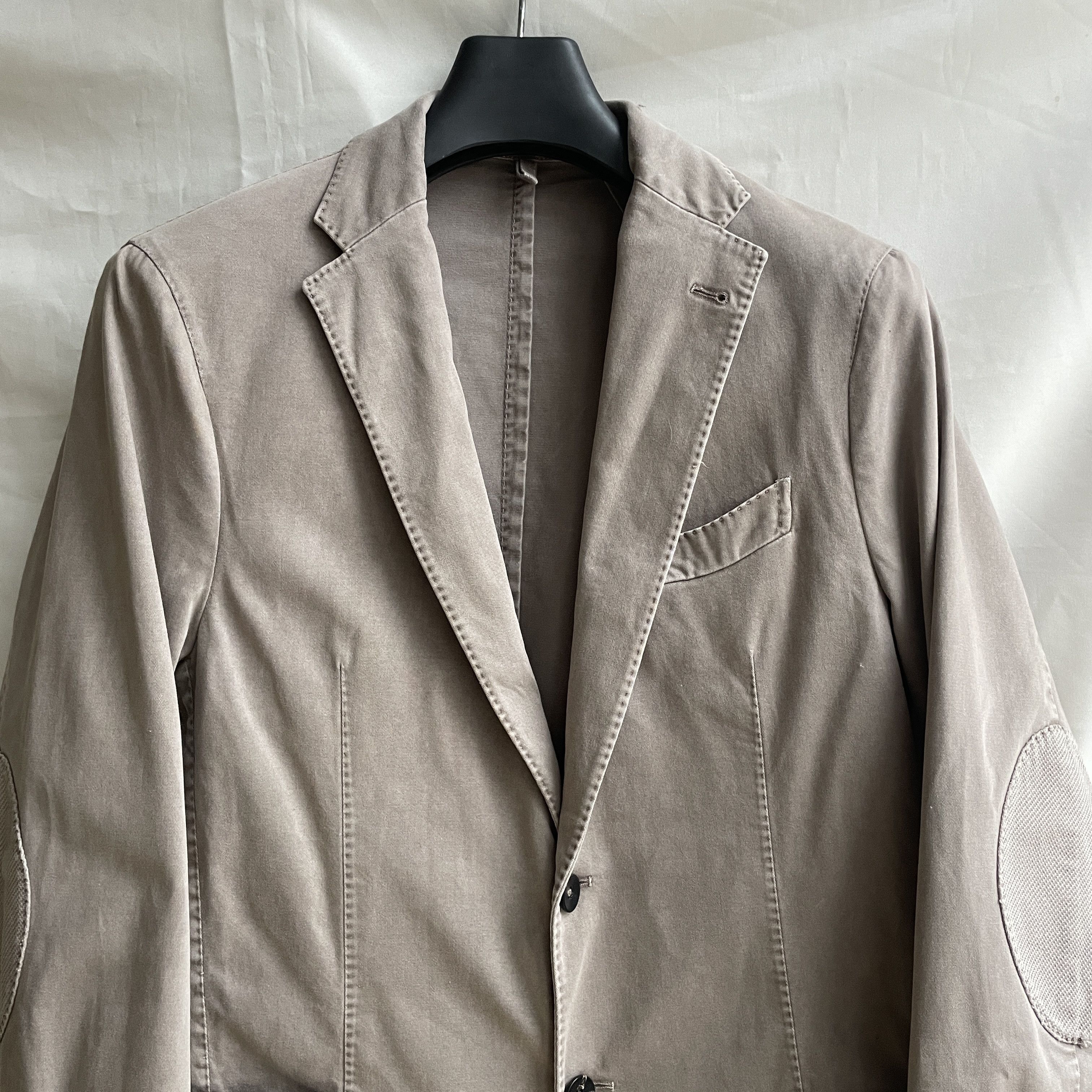 Boggi Boggi MIlano B-Elton Unlined Garment Dyed Cotton Blazer Size 40R - 4 Thumbnail