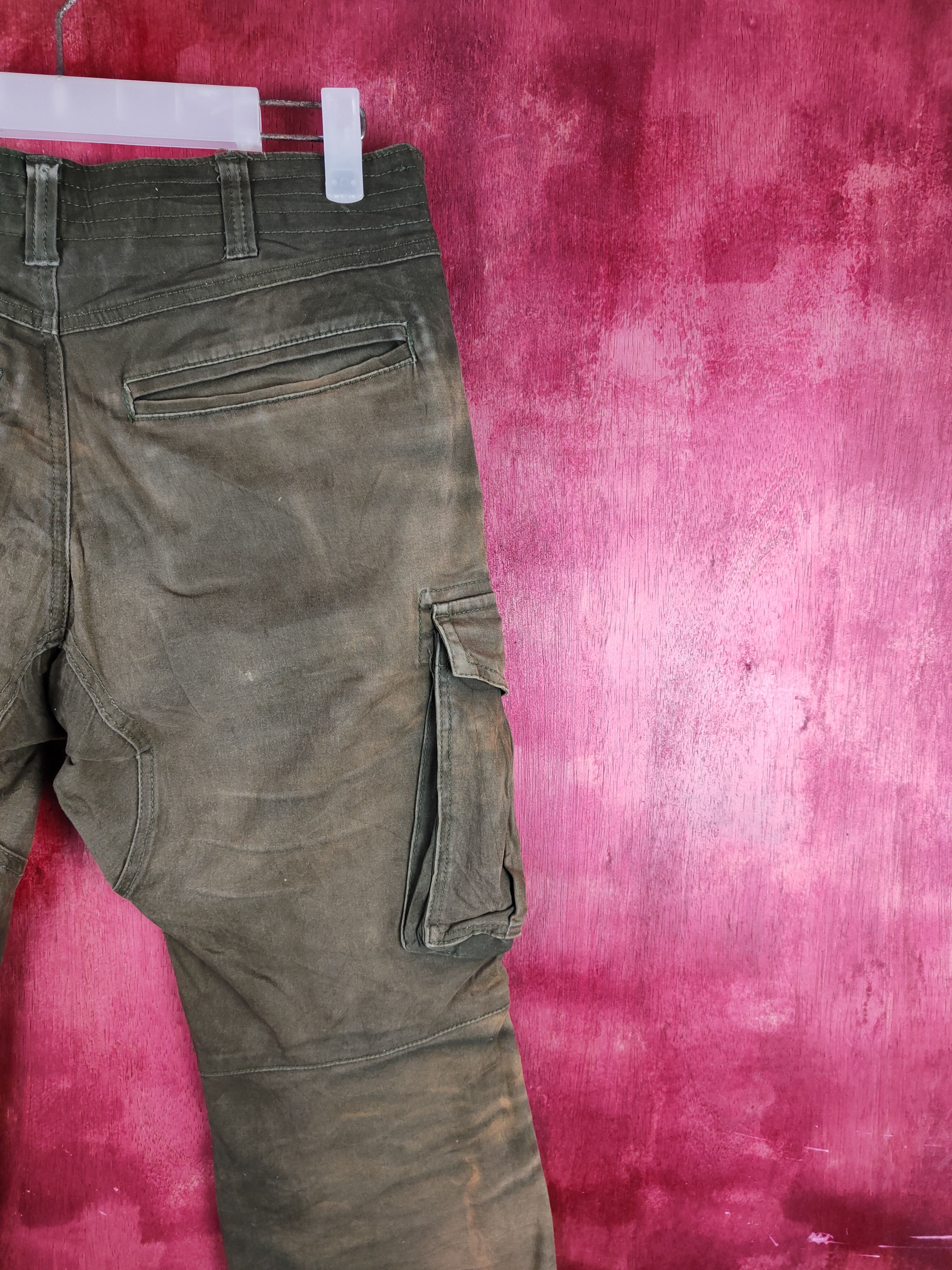 Japanese Brand DL Geride Faded Multipocket Tactical Cargo Pants #S2225 Size US 30 / EU 46 - 10 Thumbnail