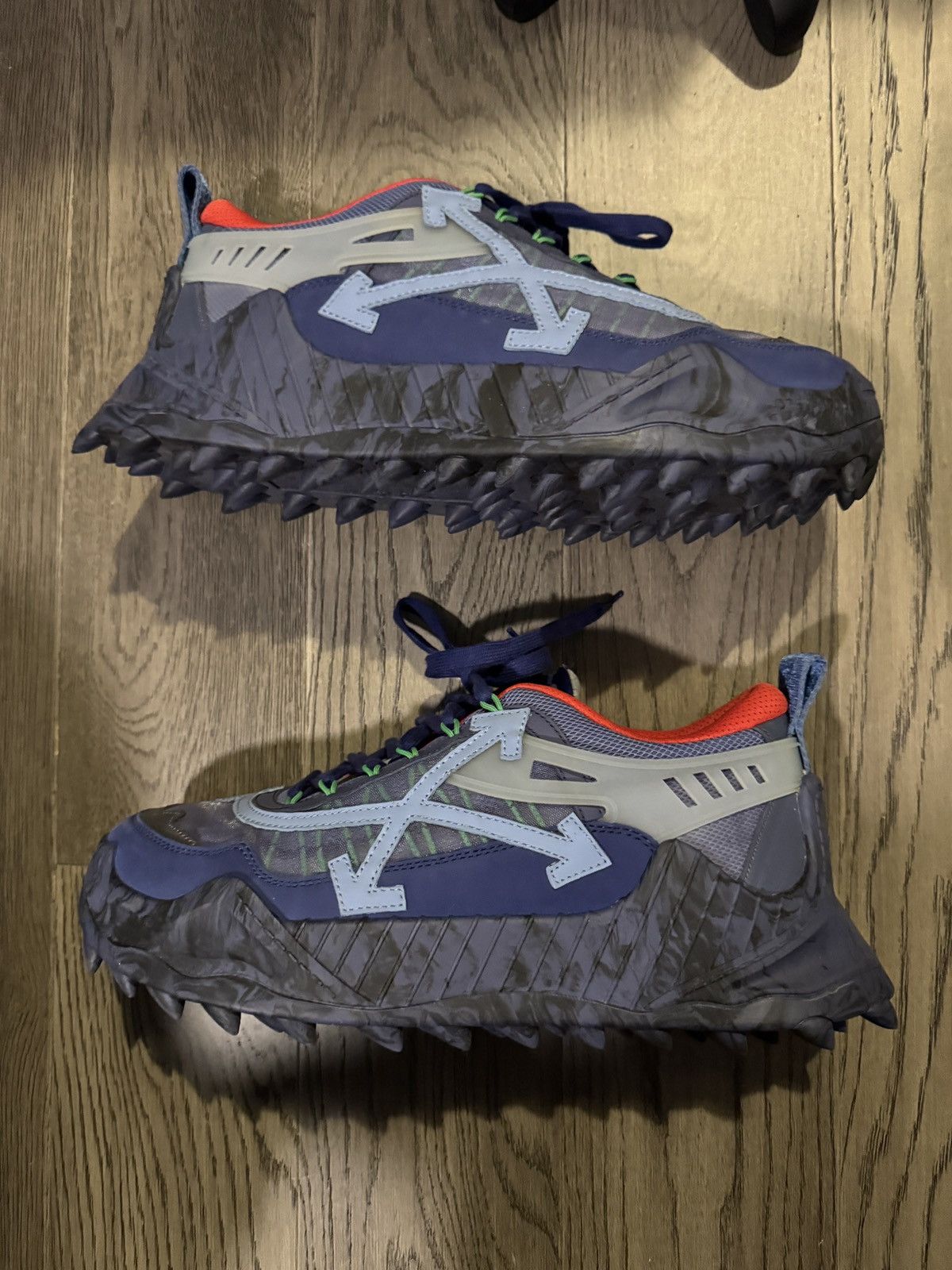 Off-White Off white odsy navy blue never worn Size US 12 / EU 45 - 1 Thumbnail