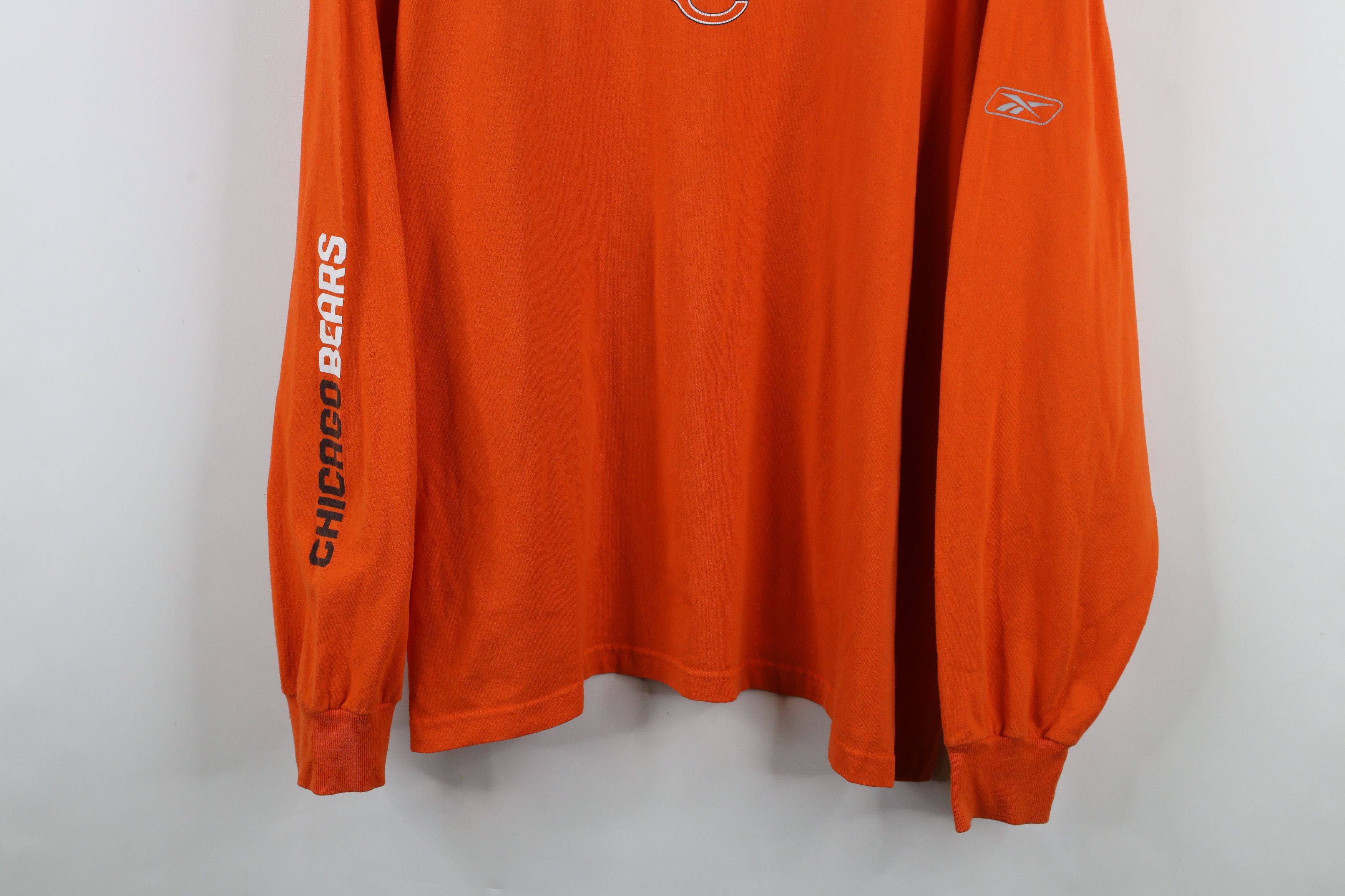 Reebok × Vintage Vintage Reebok Chicago Football Long Sleeve T-Shirt Orange Size US XL / EU 56 / 4 - 3 Thumbnail