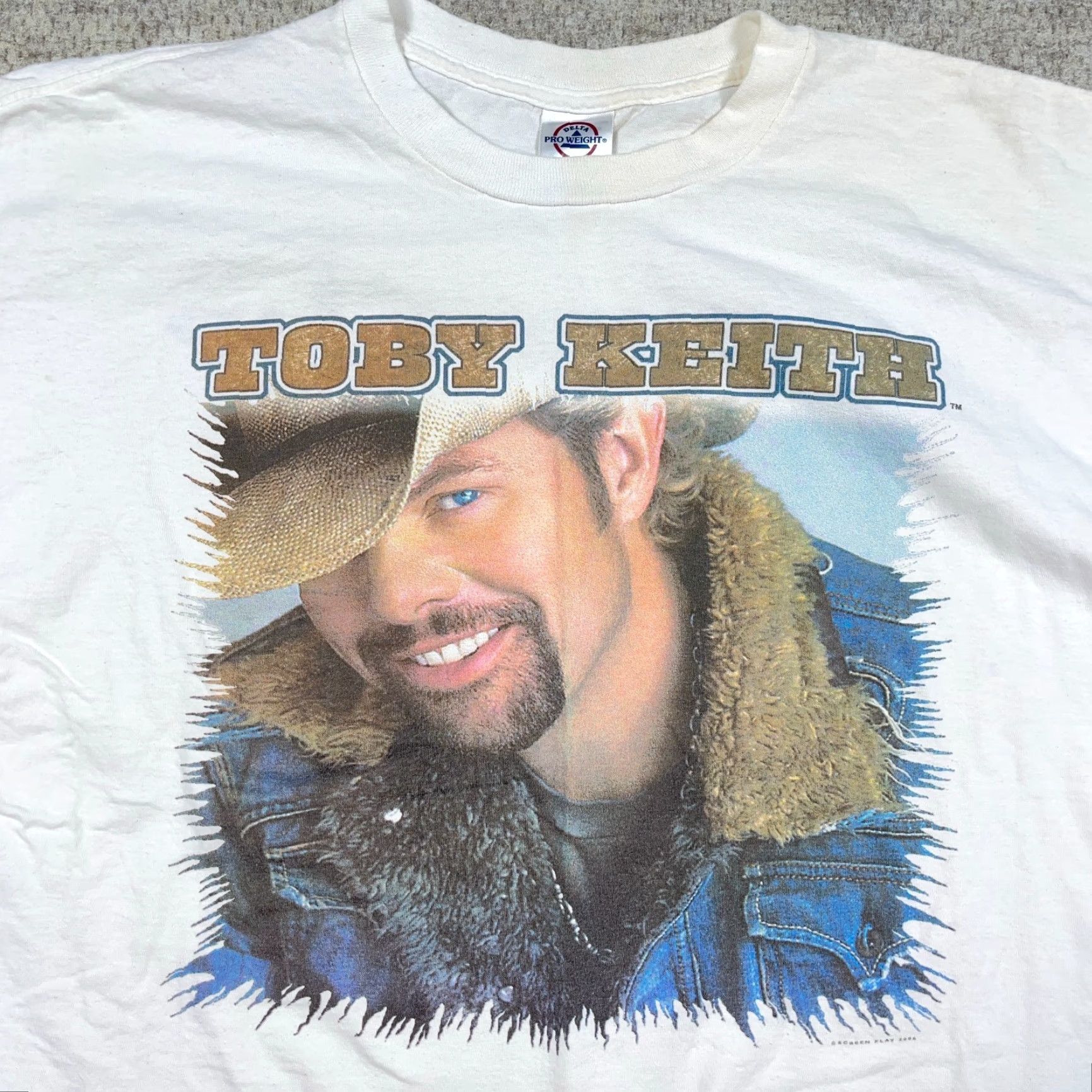 Delta VINTAGE Toby Keith Shirt Men 2XL White Band Tee 2000s Y2K Hookin Up Logo Graphic Print Casual T-Shirt Ladies? Size US XXL / EU 58 / 5 - 3 Thumbnail