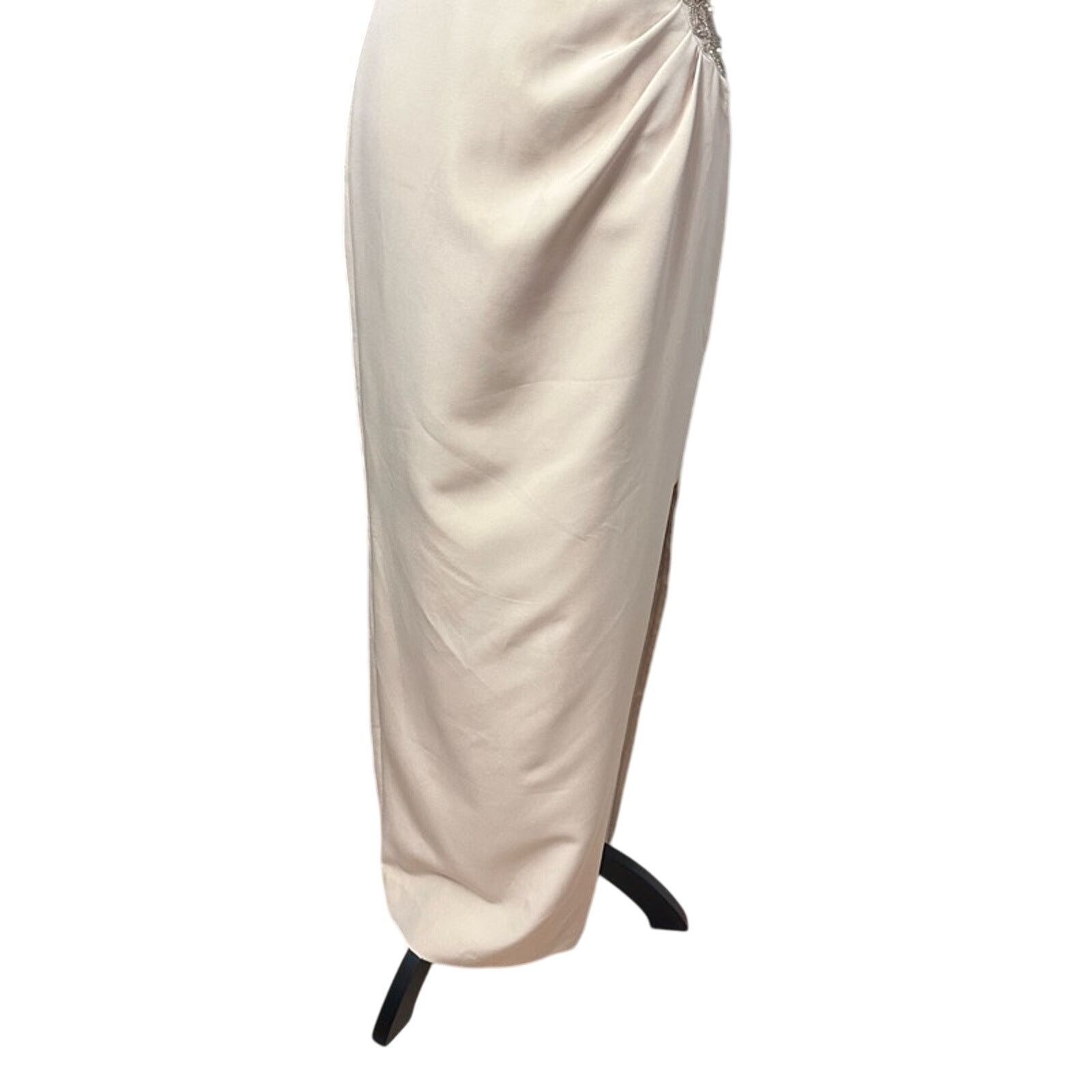 Other JS Collections Sheath Maxi Dress Beaded Beige Women's 4 Size S / US 4 / IT 40 - 4 Thumbnail
