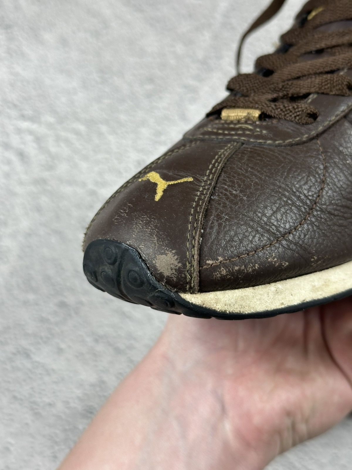 Puma Vintage Puma Speed Cat Leather Sneakers Y2K Hype Style Size US 7 / IT 37 - 3 Thumbnail