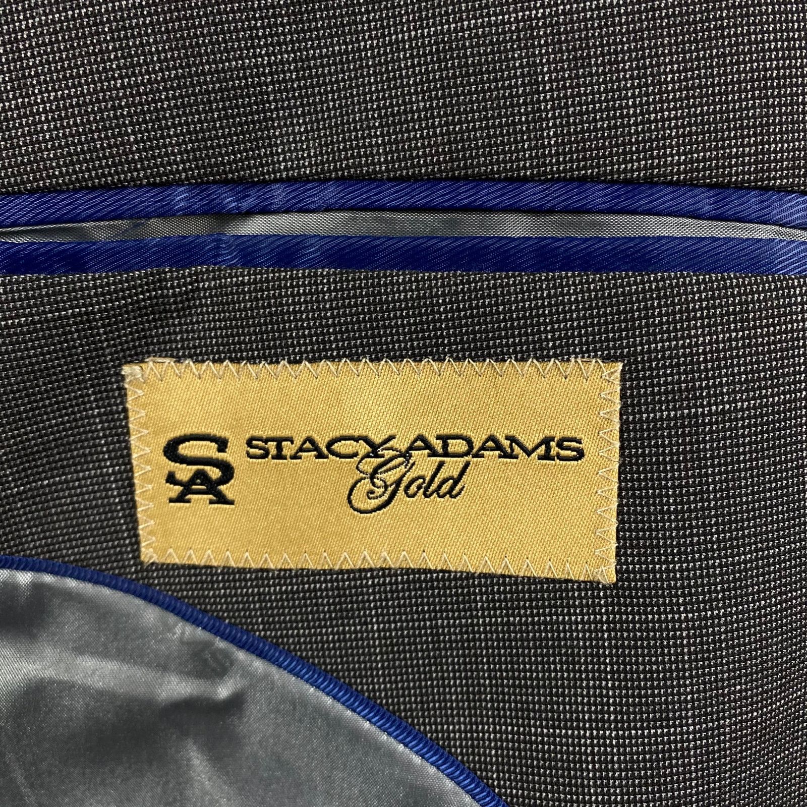 Stacy Adams NEW Stacy Adams Gold Label Plaid Suit Blazer Men's 44 44R Size 44R - 4 Thumbnail