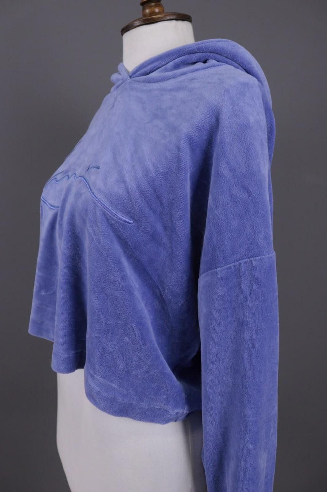 Karl Kani Karl Kani Blue Big Logo Hooded Cropped Sweater Size M/L Size M / US 6-8 / IT 42-44 - 6 Thumbnail