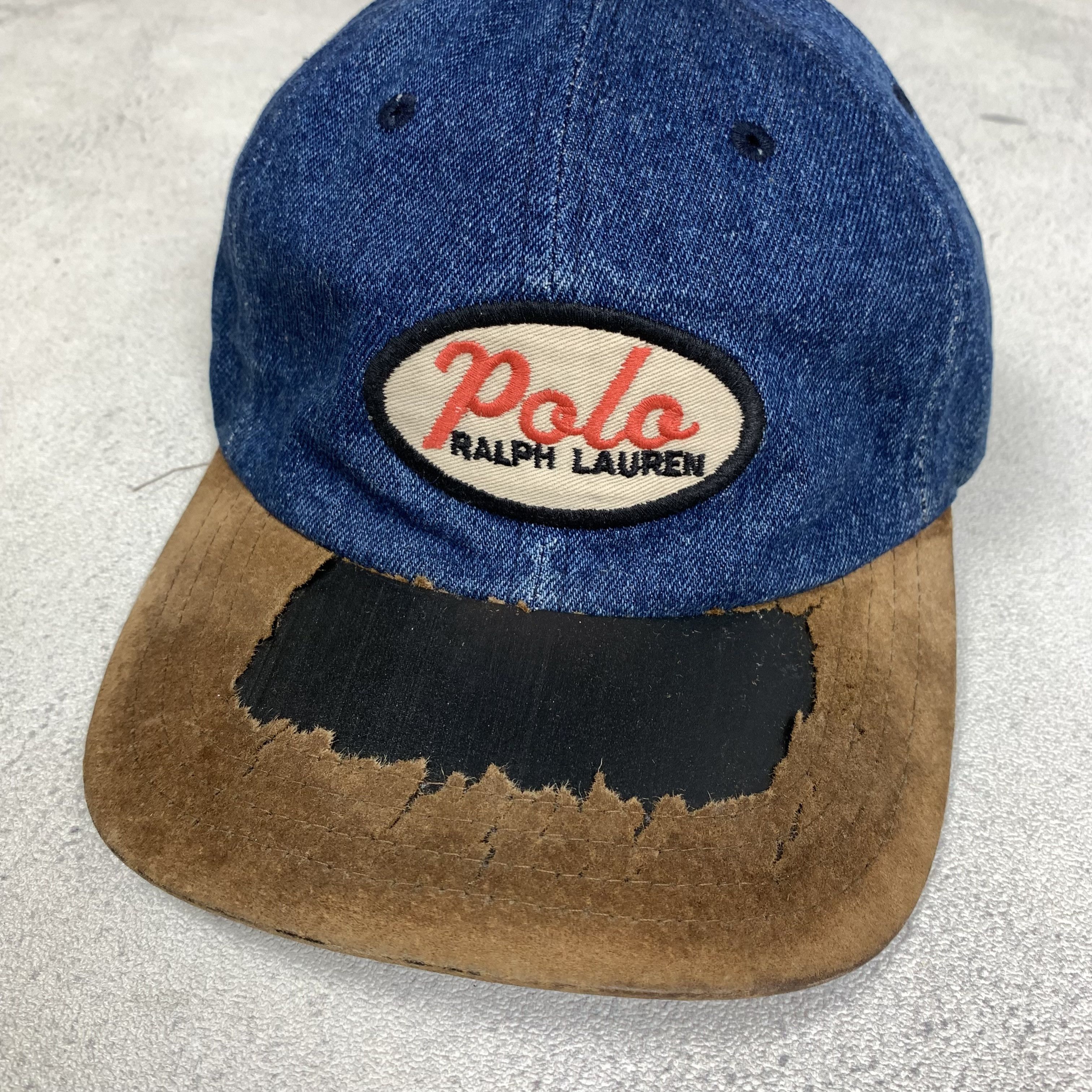 Polo Ralph Lauren Vintage Polo Ralph Lauren Denim Hat Cap Size ONE SIZE - 2 Thumbnail
