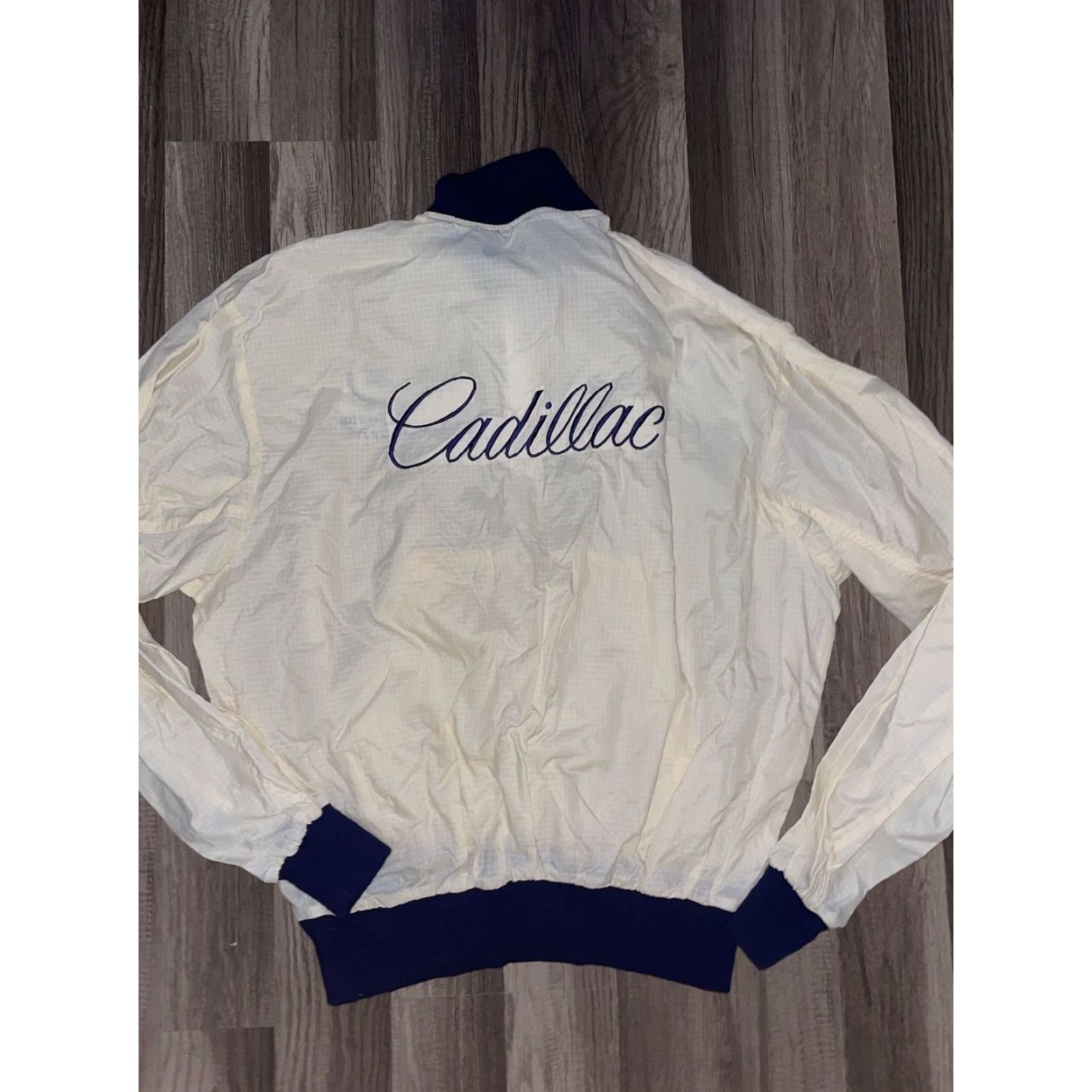 Vintage VINTAGE Cadillac Windbreaker Jacket XL Black Mens Jacket Size US XL / EU 56 / 4 - 4 Thumbnail