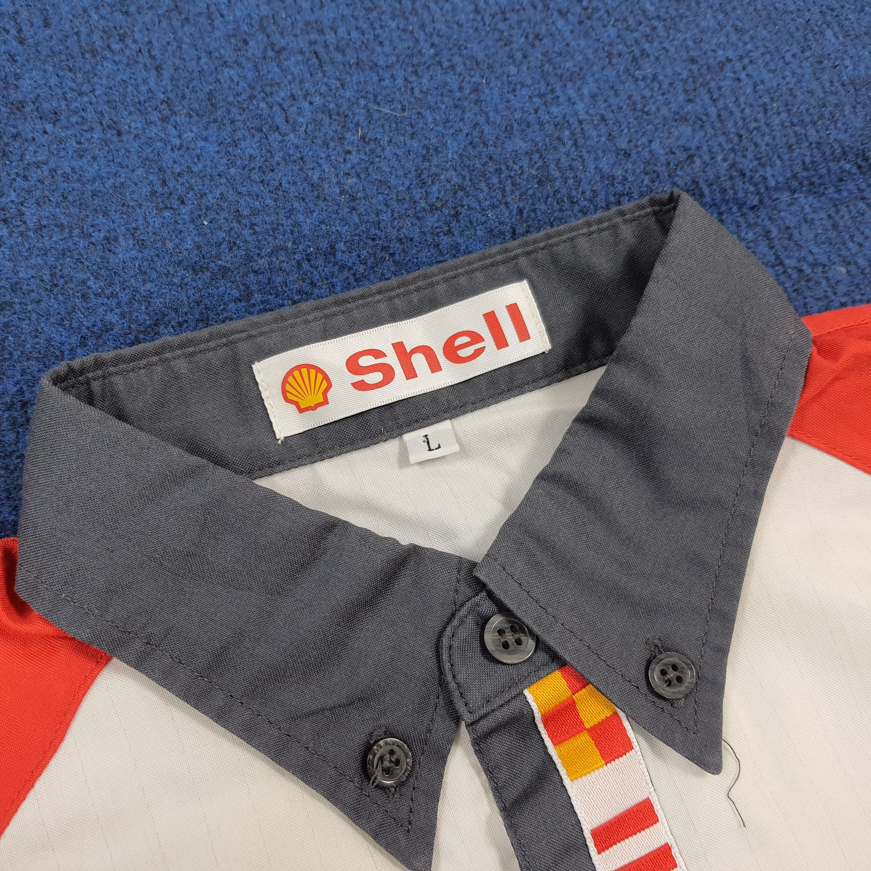 Vintage Vintage Shell Oil Company Staff Uniform Shirt C301N65 Size US L / EU 52-54 / 3 - 5 Thumbnail
