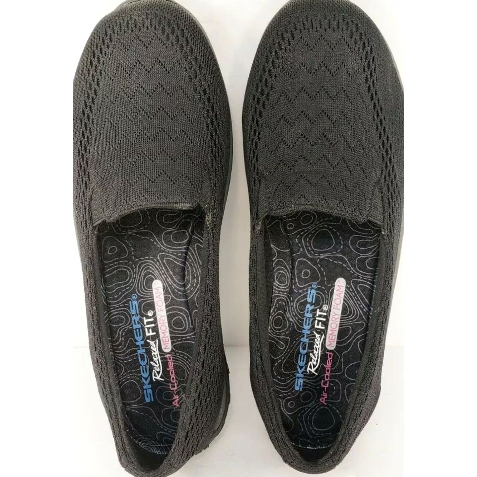SKECHERS Skechers Women's Reggae Fest Willows Flat Size 7M Black Casual Comfort Stretch Size US 4 / IT 34 - 7 Thumbnail