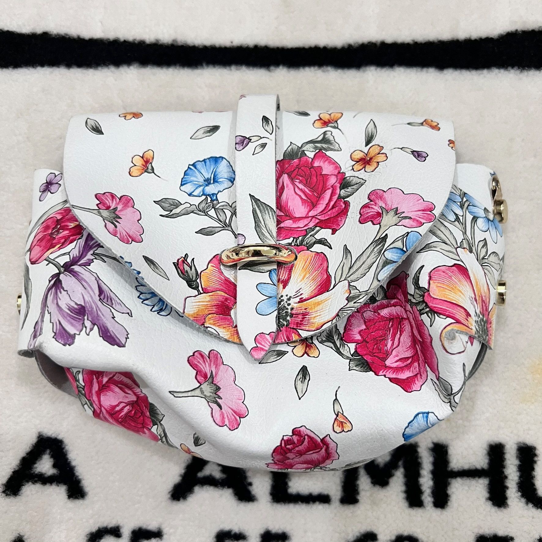 Vera Pelle Borse in Vera Pelle Floral Mini Bag / Pouch Size ONE SIZE - 1 Thumbnail