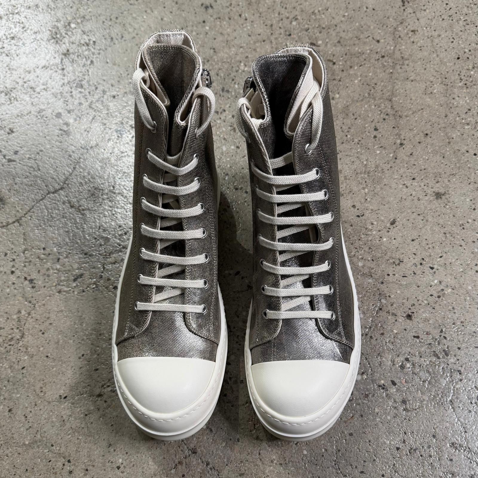 Rick Owens Rick Owens Foiled Denim Ramones Sneakers Size US 9 / EU 42 - 3 Thumbnail