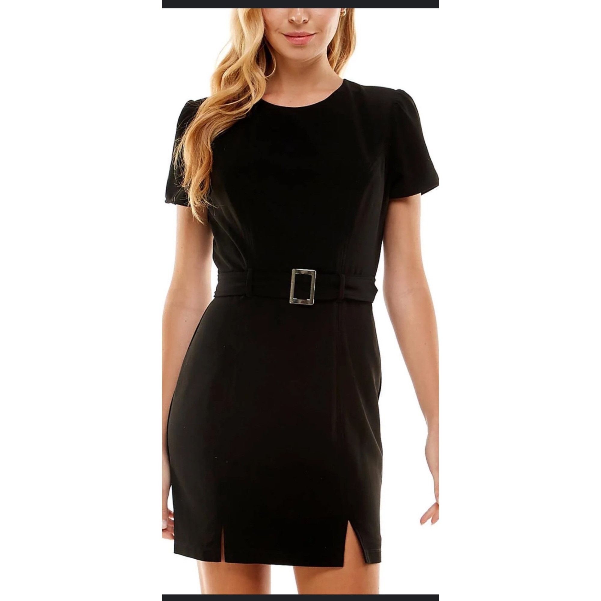 Other City Studio Women's Junior Daytime Short Mini Dress Black Si Size M / US 6-8 / IT 42-44 - 1 Thumbnail