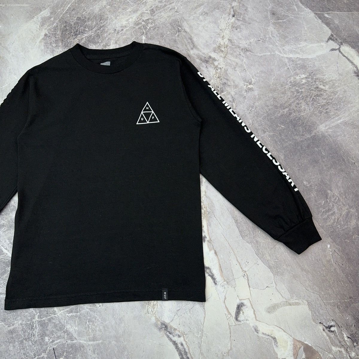 Huf Huf Longsleeve T shirt Skater Sk8 Streetwear Black 90s S Size US S / EU 44-46 / 1 - 14 Thumbnail