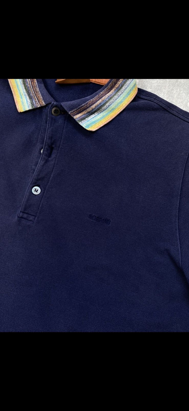 Missoni × Vintage Mens Vintage Missoni Multi Colour Polo T Shirt Tee Opium Y2K Size US M / EU 48-50 / 2 - 3 Thumbnail
