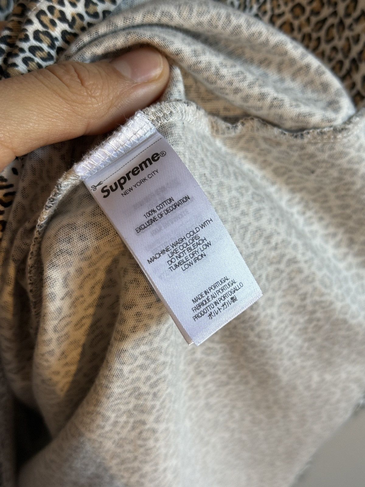 Supreme Supreme FW 25 Leopard small box logo tee Size US M / EU 48-50 / 2 - 4 Thumbnail