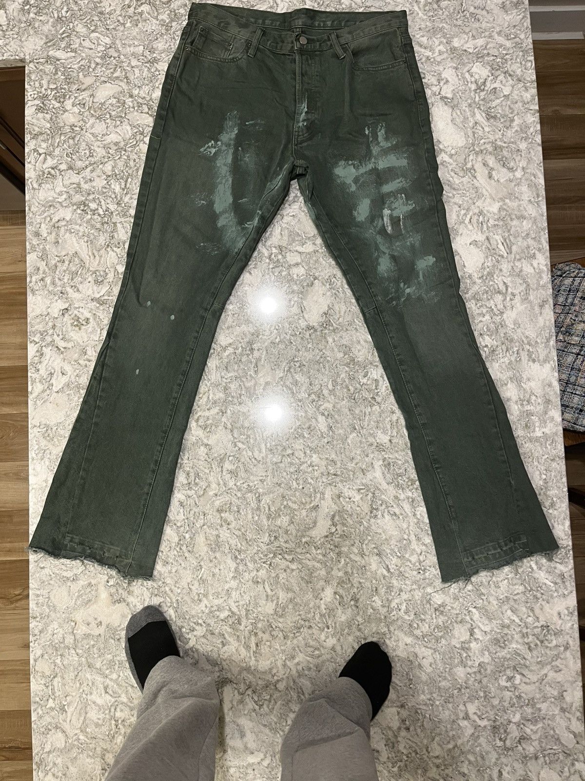 MNML Green Mnml Painter Jeans Size US 33 - 1 Thumbnail