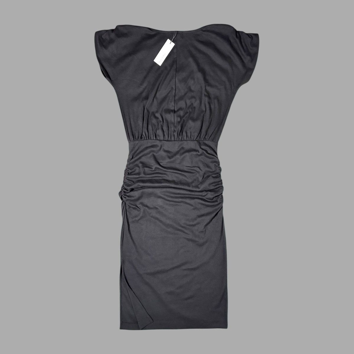 Michael Stars Michael Stars Black Rouched Sides Hannah Midi Dress Sz M Size M / US 6-8 / IT 42-44 - 6 Thumbnail