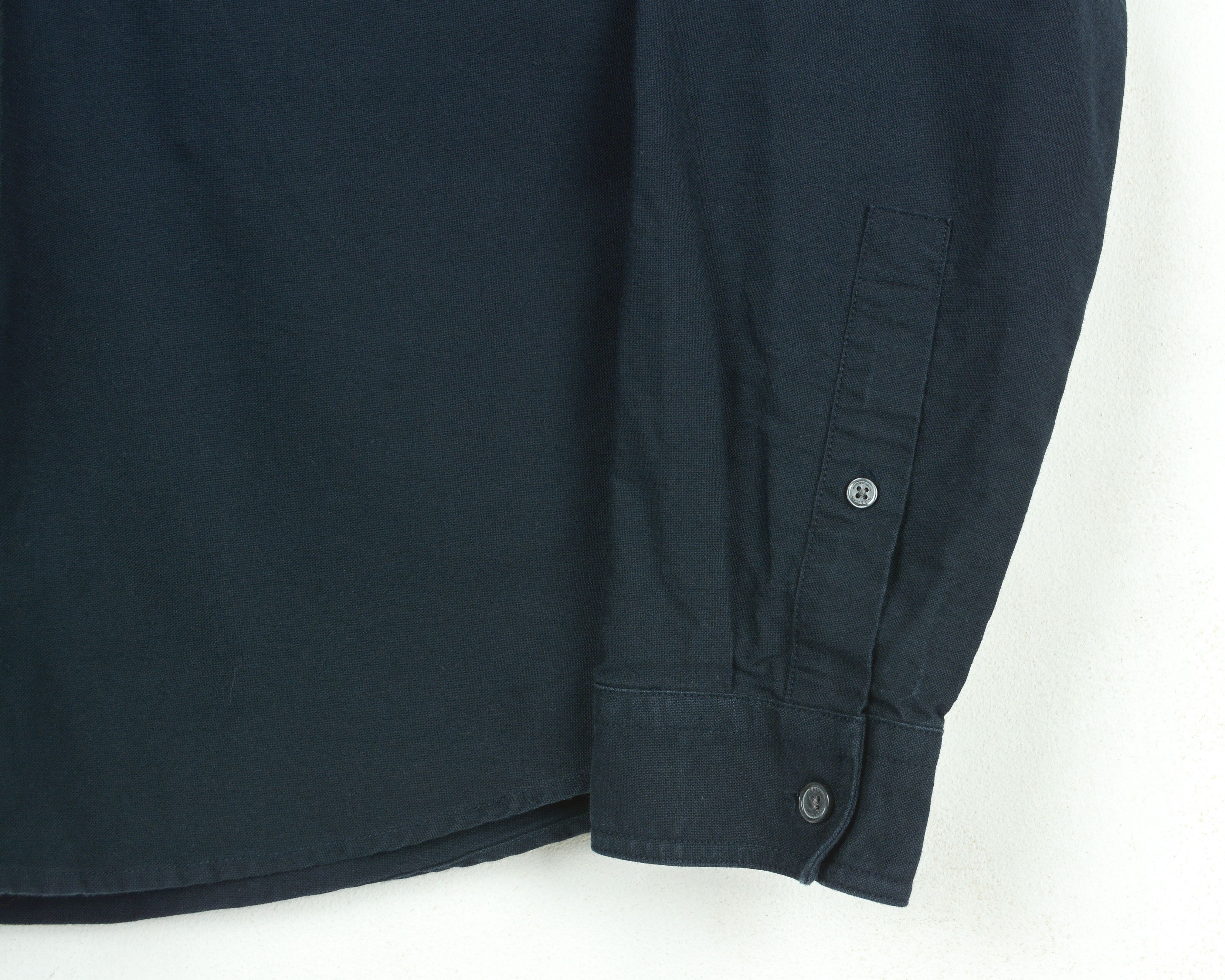 Lyle & Scott Button Up Shirt M Long Sleeved Formal Cotton Navy Blue Top Size US M / EU 48-50 / 2 - 5 Thumbnail