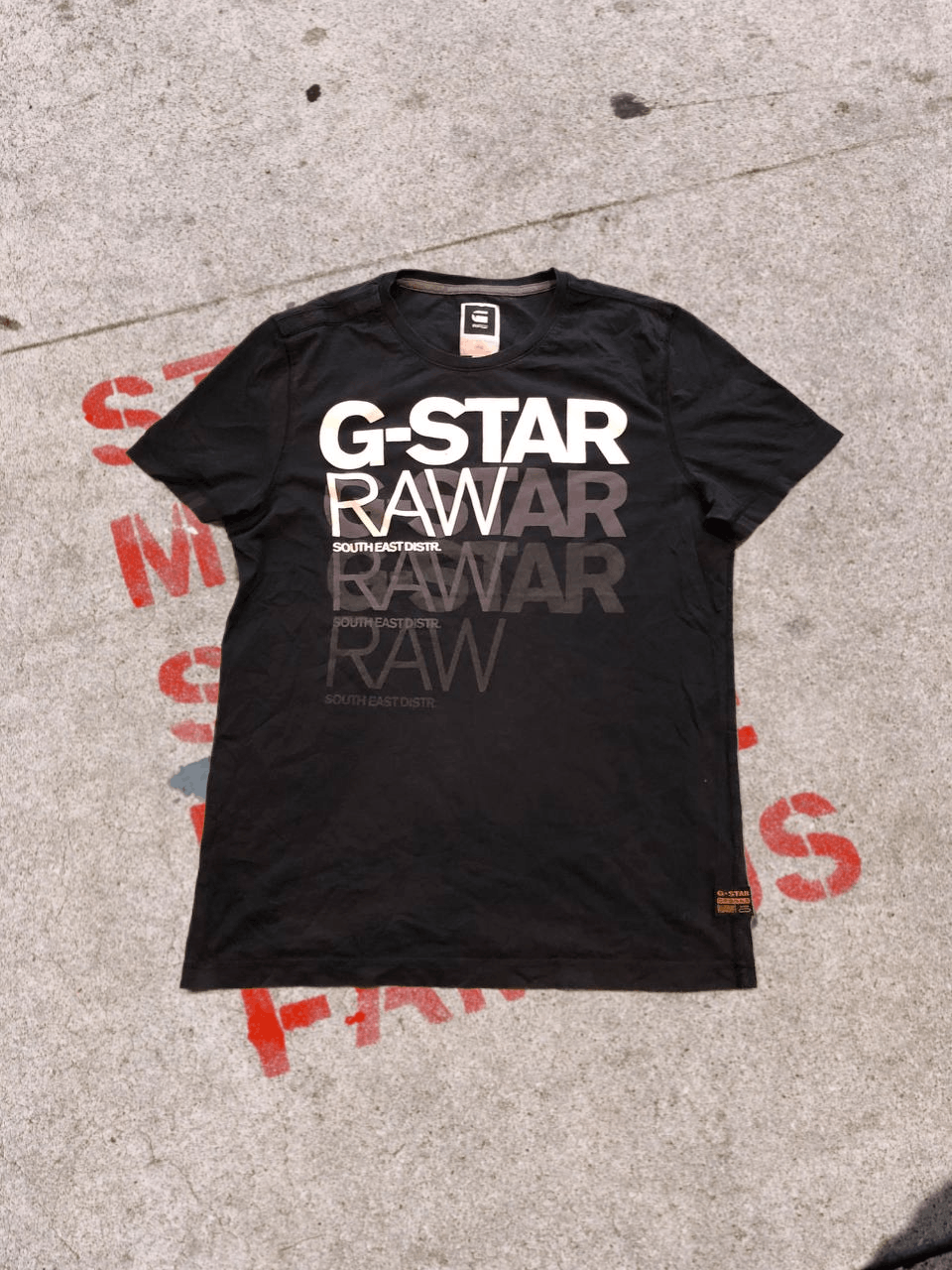 G-Star Vintage T-shirts G-Star Raw Big Logo Used Y2K 00s Size US M / EU 48-50 / 2 - 1 Thumbnail