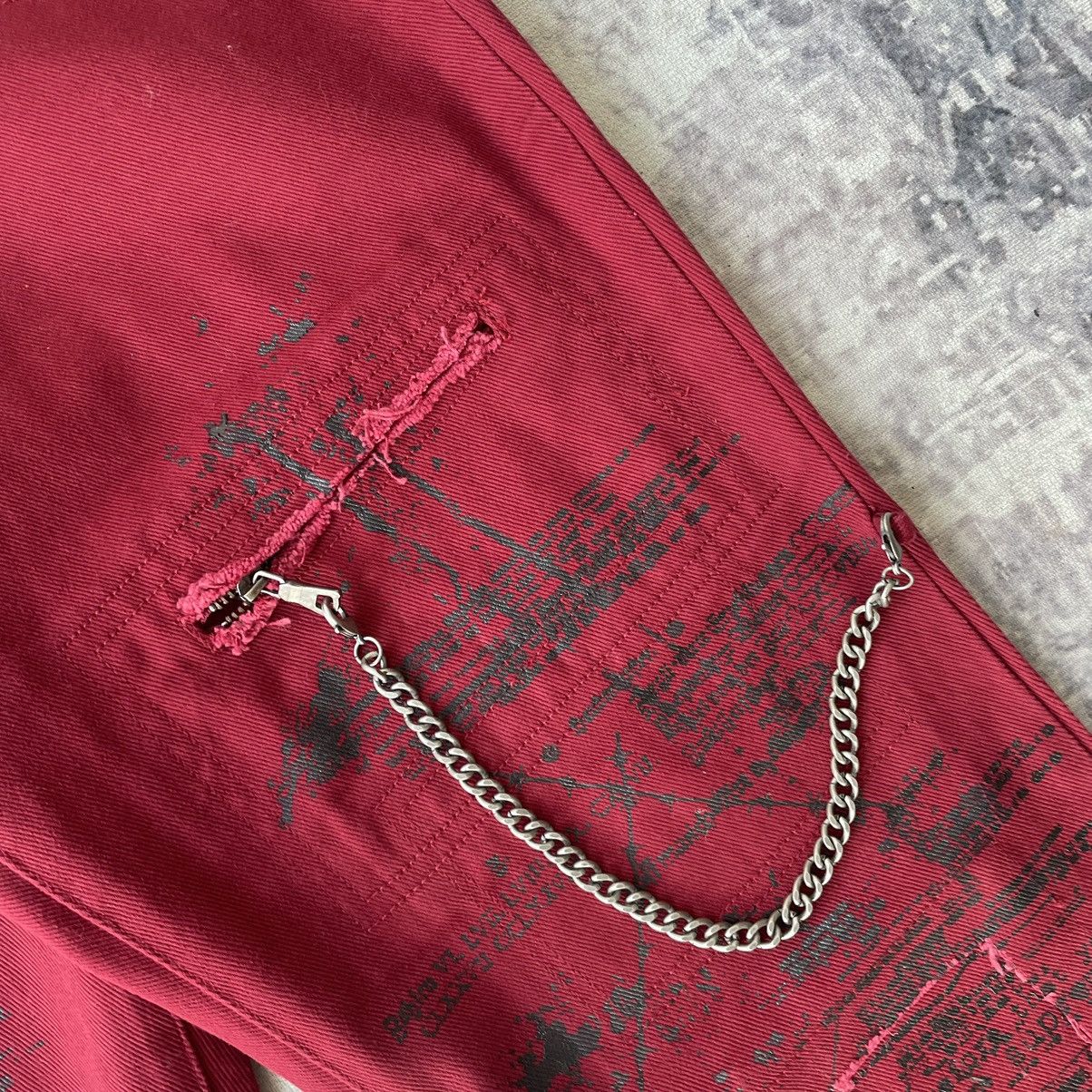 Beauty Beast Vintage Skulldeos Punk Gothic Bondage Flare LGB Style Pants Size US 30 / EU 46 - 7 Thumbnail