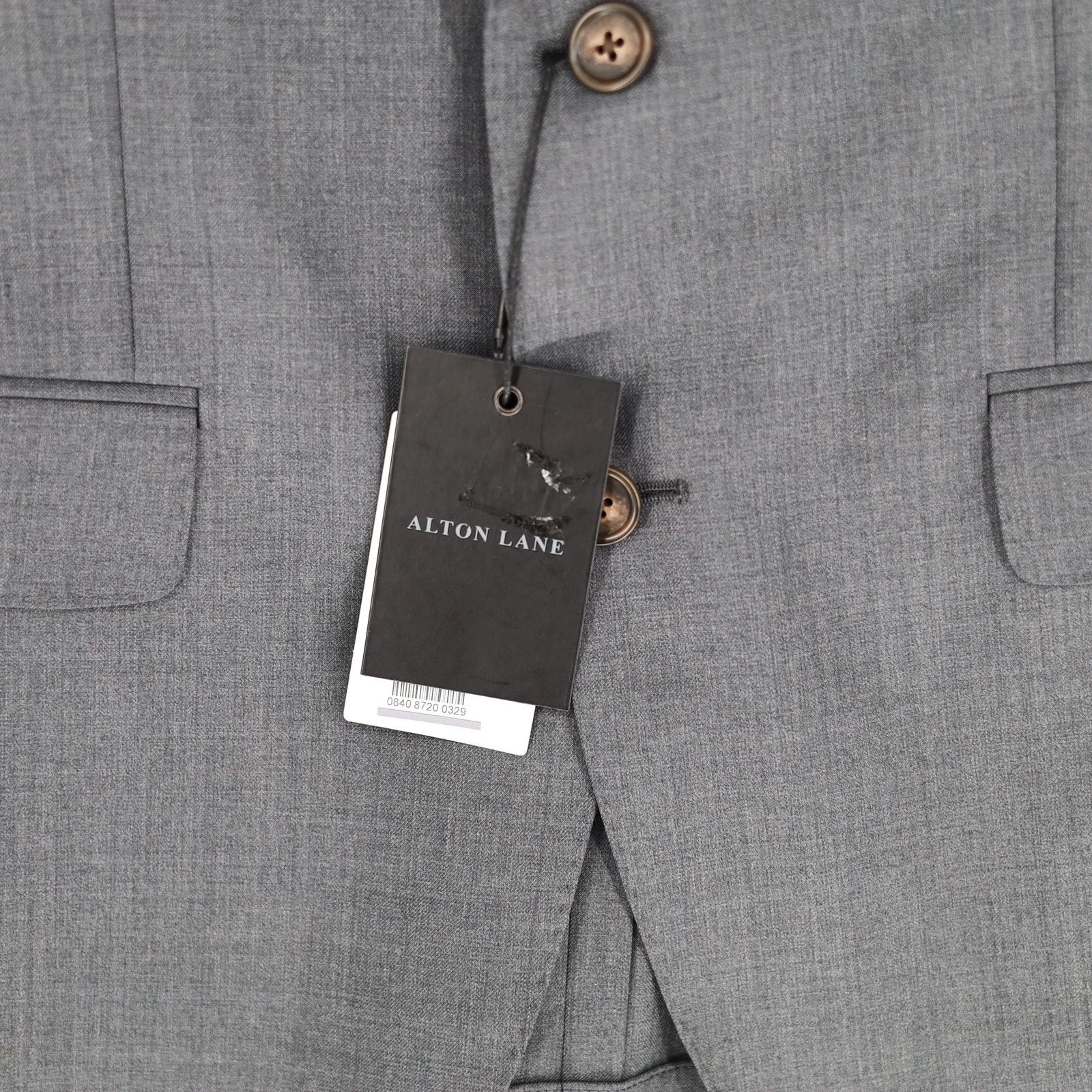 The Unbranded Brand Anton Lane Men Grey Wool Blend Classic Formal Blazer 38S Size 38S - 4 Thumbnail