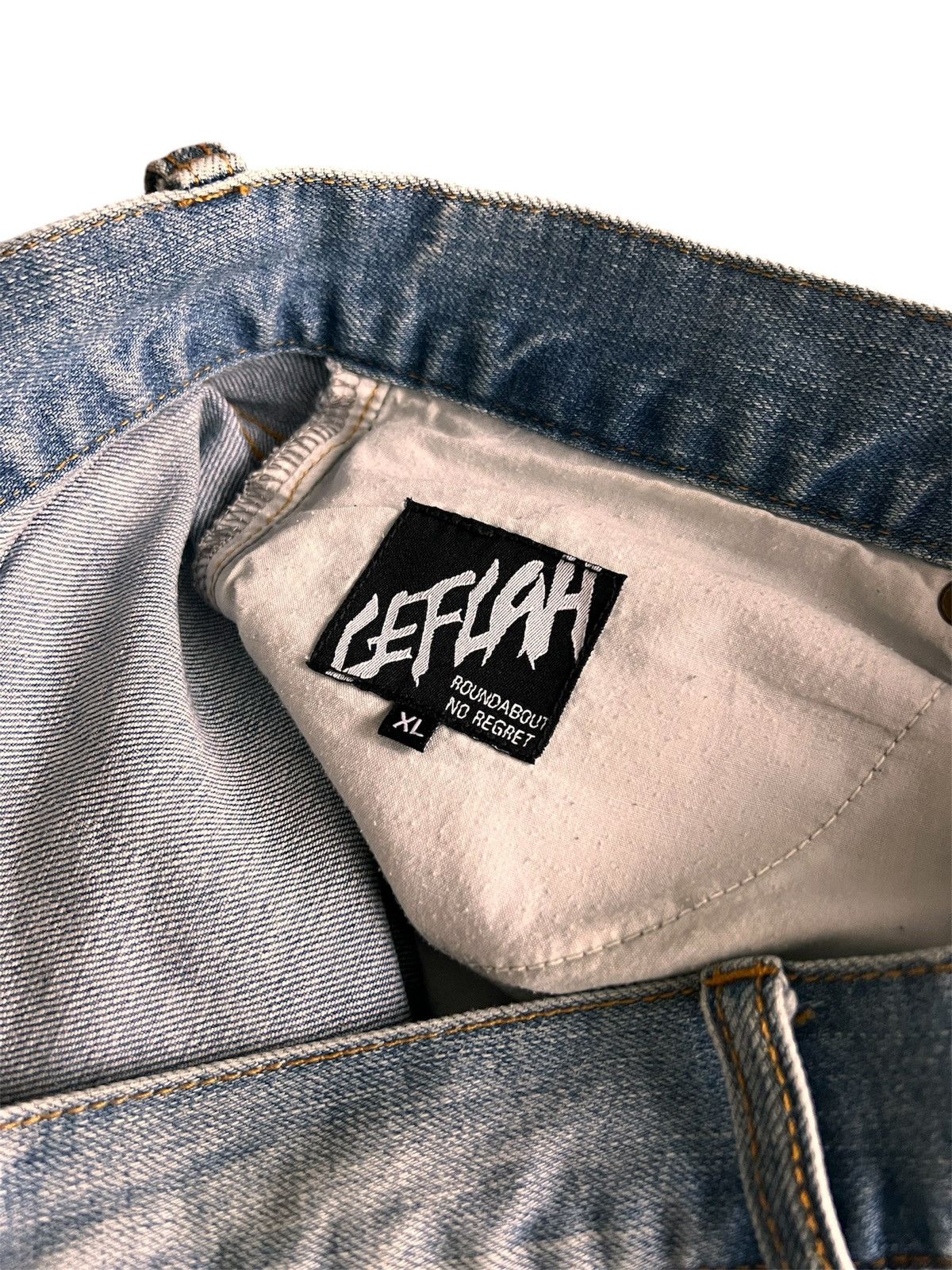 Japanese Brand LEFLAH BAGGY JEANS JAPANESE BRAND Size US 36 / EU 52 - 10 Thumbnail