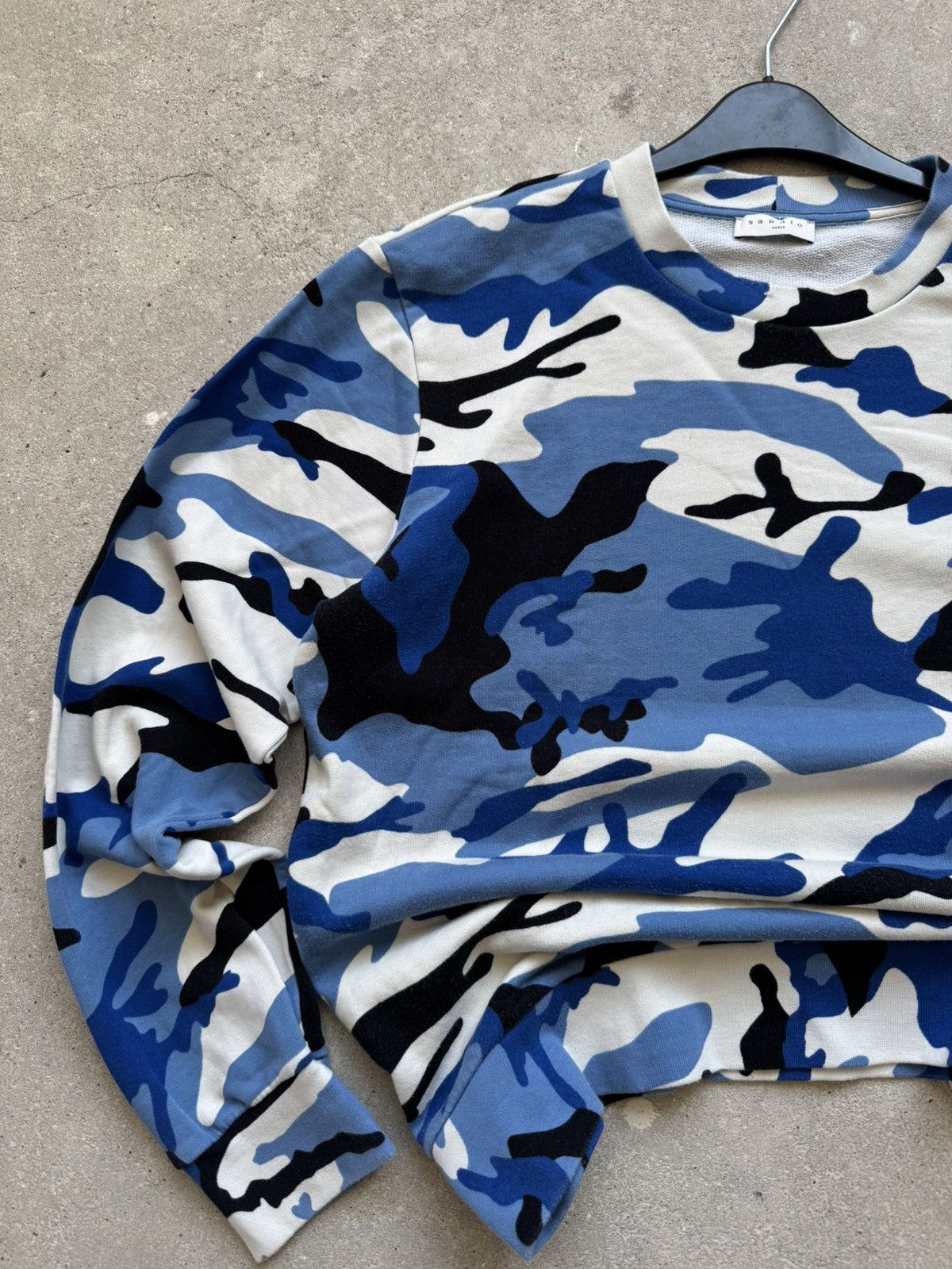 Sandro × Vintage Vintage Sandro Paris Sweatshirt Bape Style Size US S / EU 44-46 / 1 - 3 Thumbnail