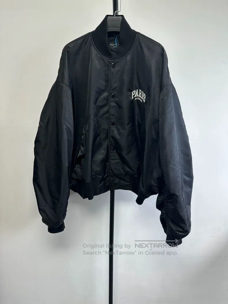 Balenciaga Balenciaga Letter Printed Baseball Collar Single Breasted Size US XXS / EU 40 - 1 Thumbnail