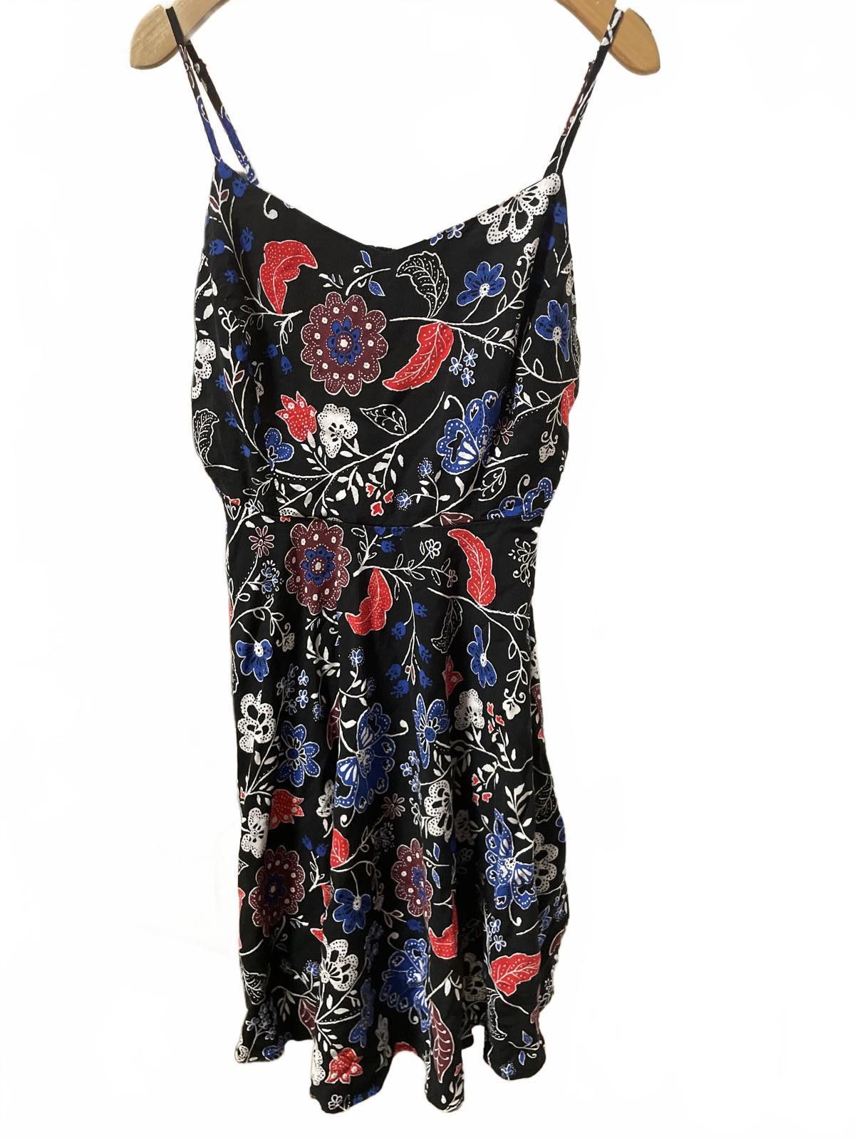 Unknown London Old Navy Summer Dress Women's Large Black Babydoll Floral Size ONE SIZE - 7 Thumbnail
